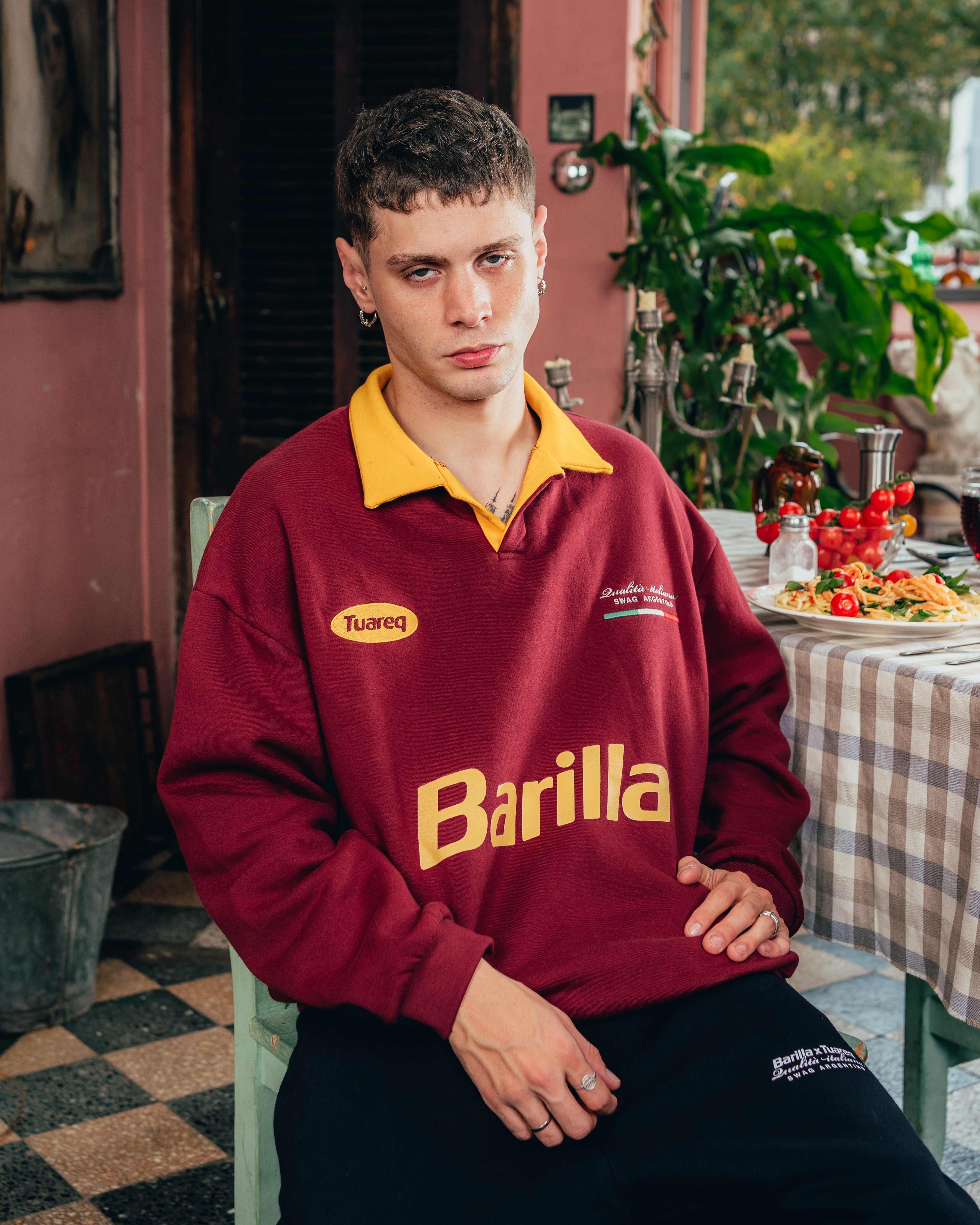 CREWNECK POLO [ BARILLA ] POMODORO