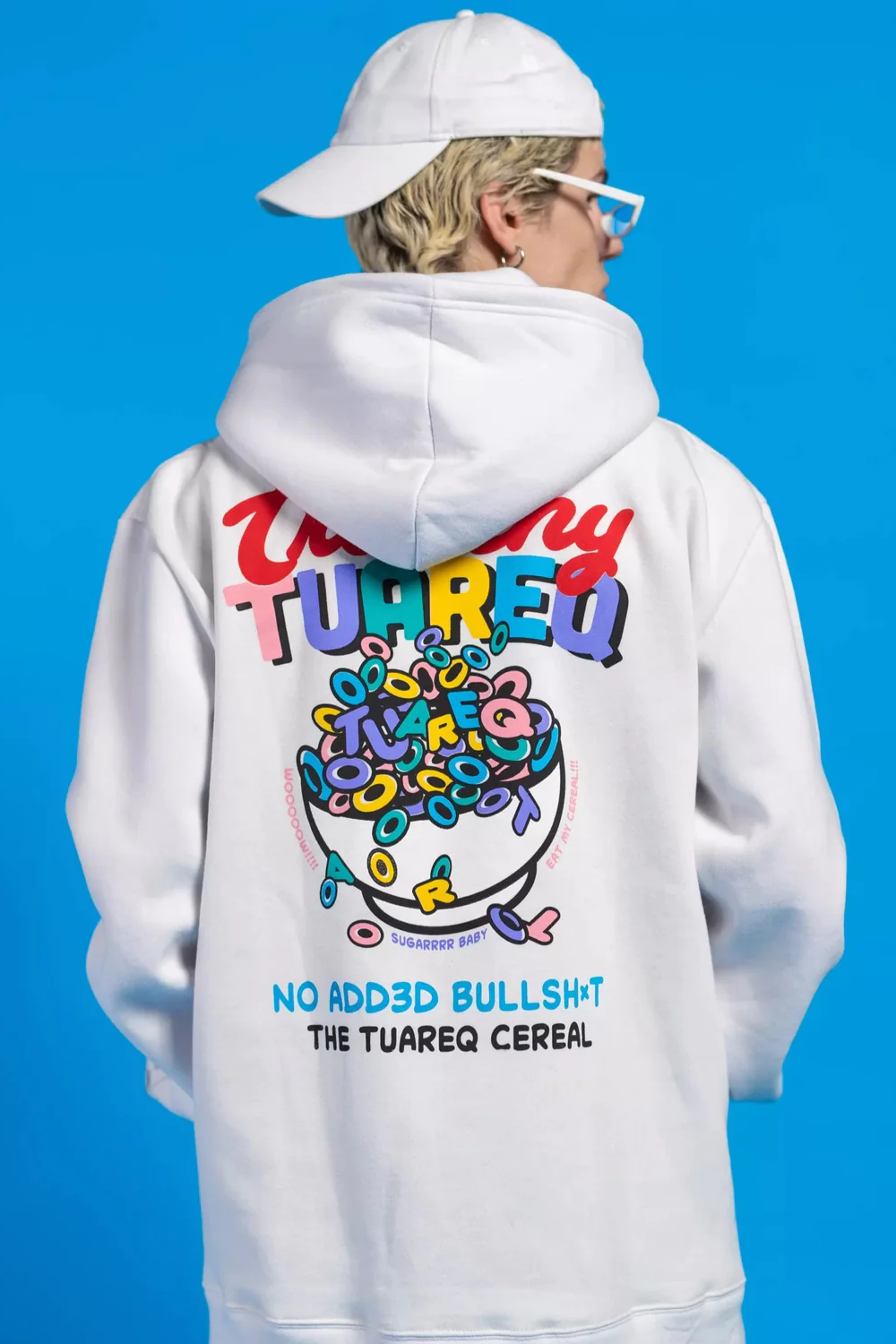 OVERSIZED HOODIE [ CRUNCHY CEREALS WHITE ] 2.0