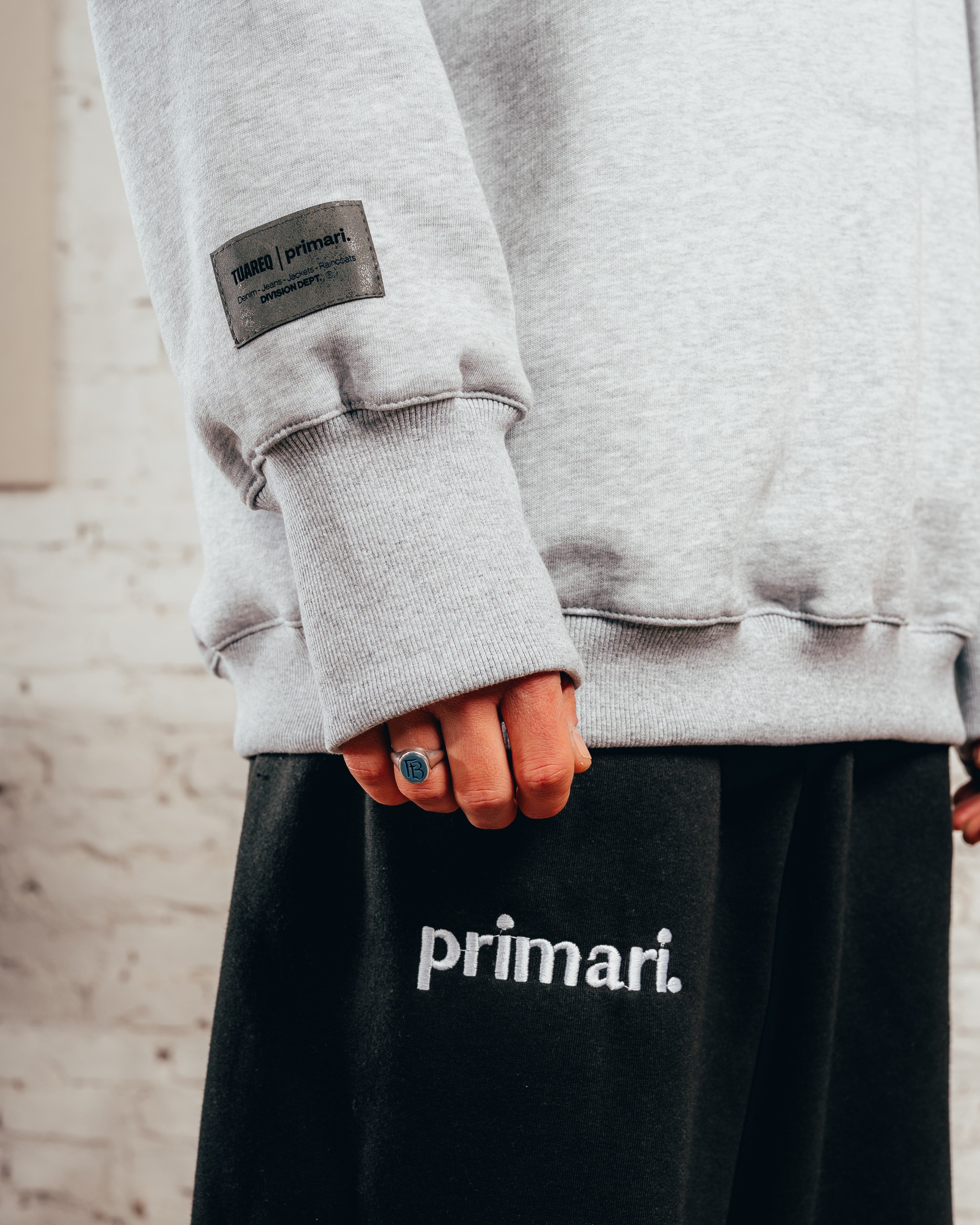 CREWNECK OVERSIZED [ PRIMARI ] MELANGE GREY