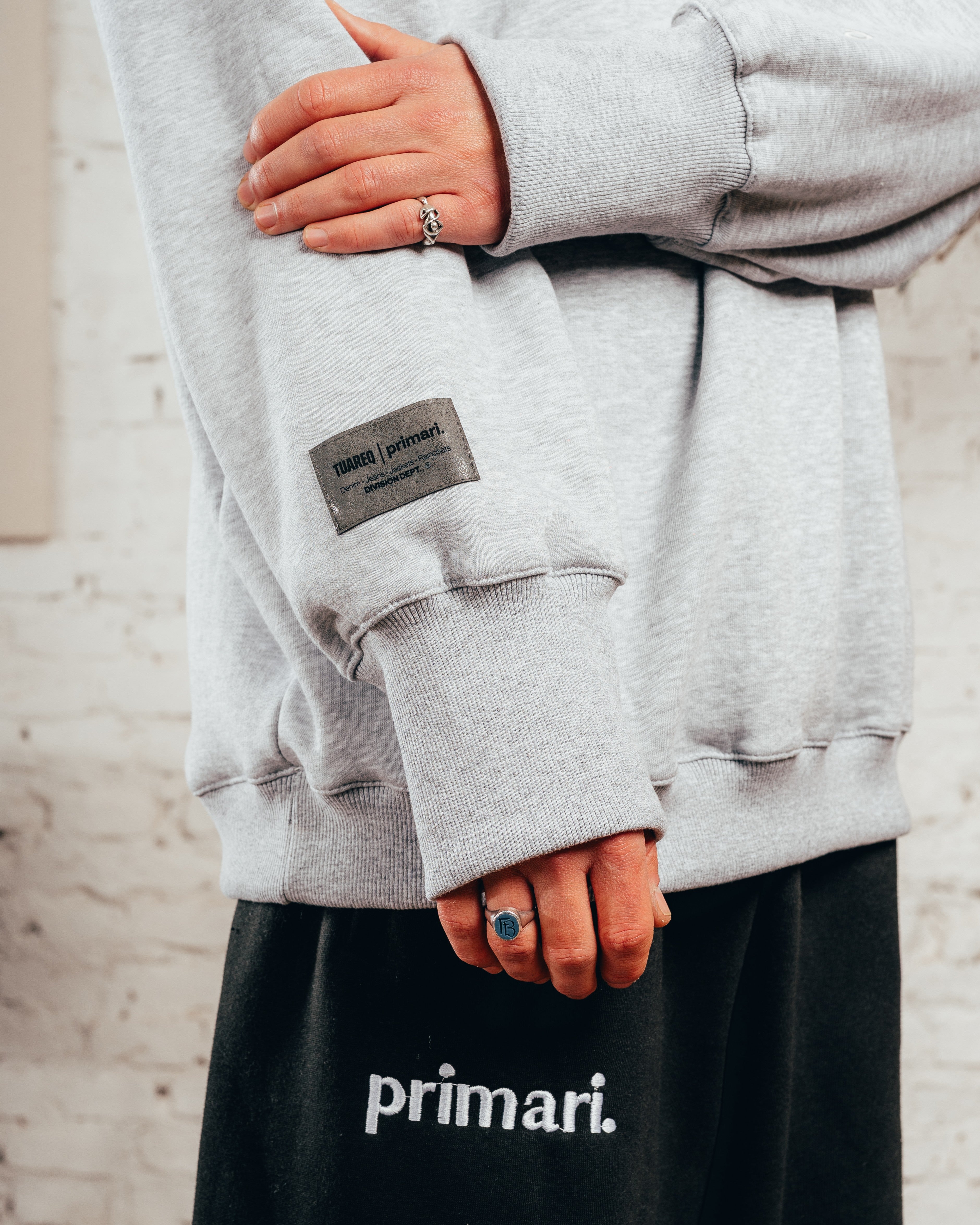 CREWNECK OVERSIZED [ PRIMARI ] MELANGE GREY