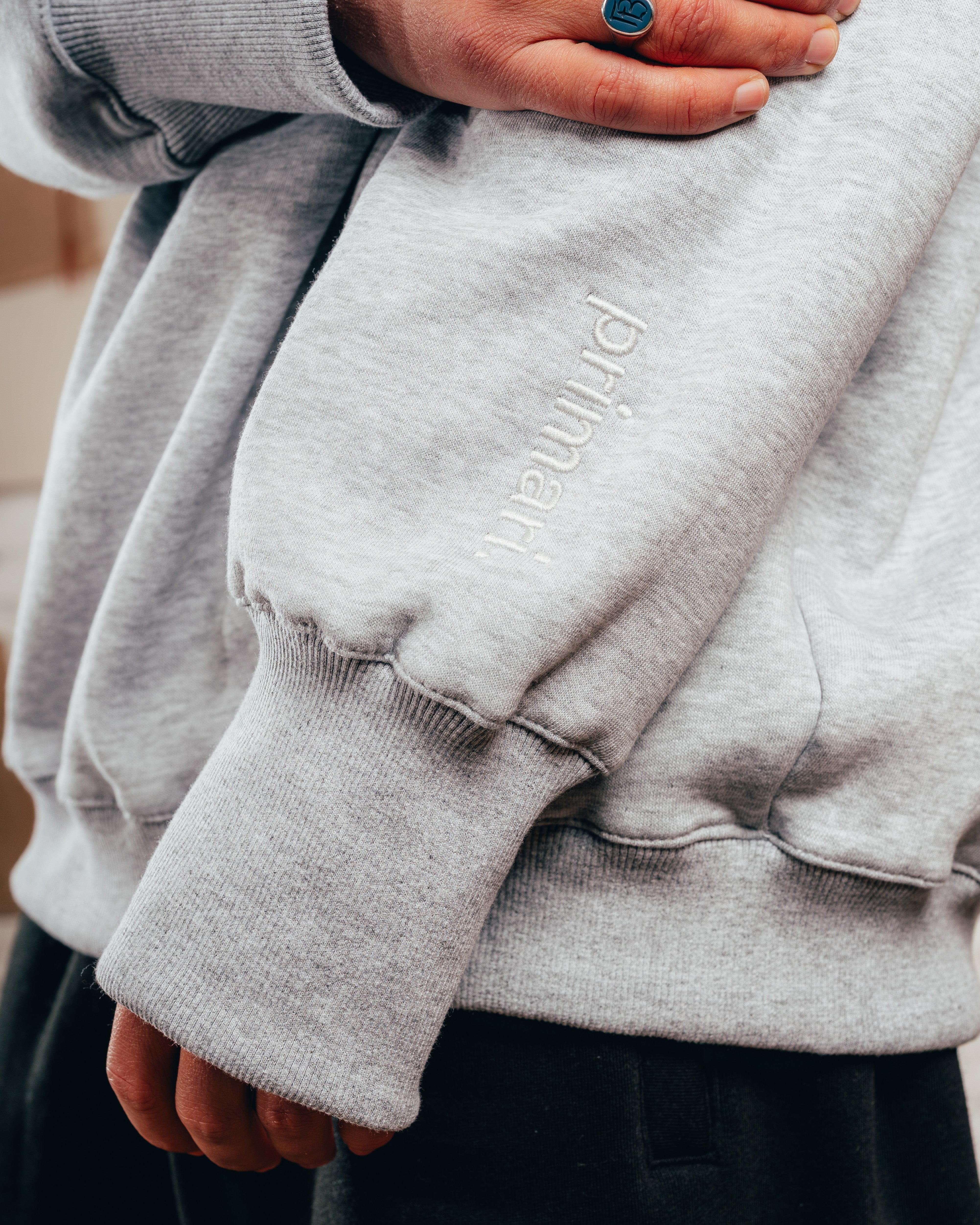 CREWNECK OVERSIZED [ PRIMARI ] MELANGE GREY