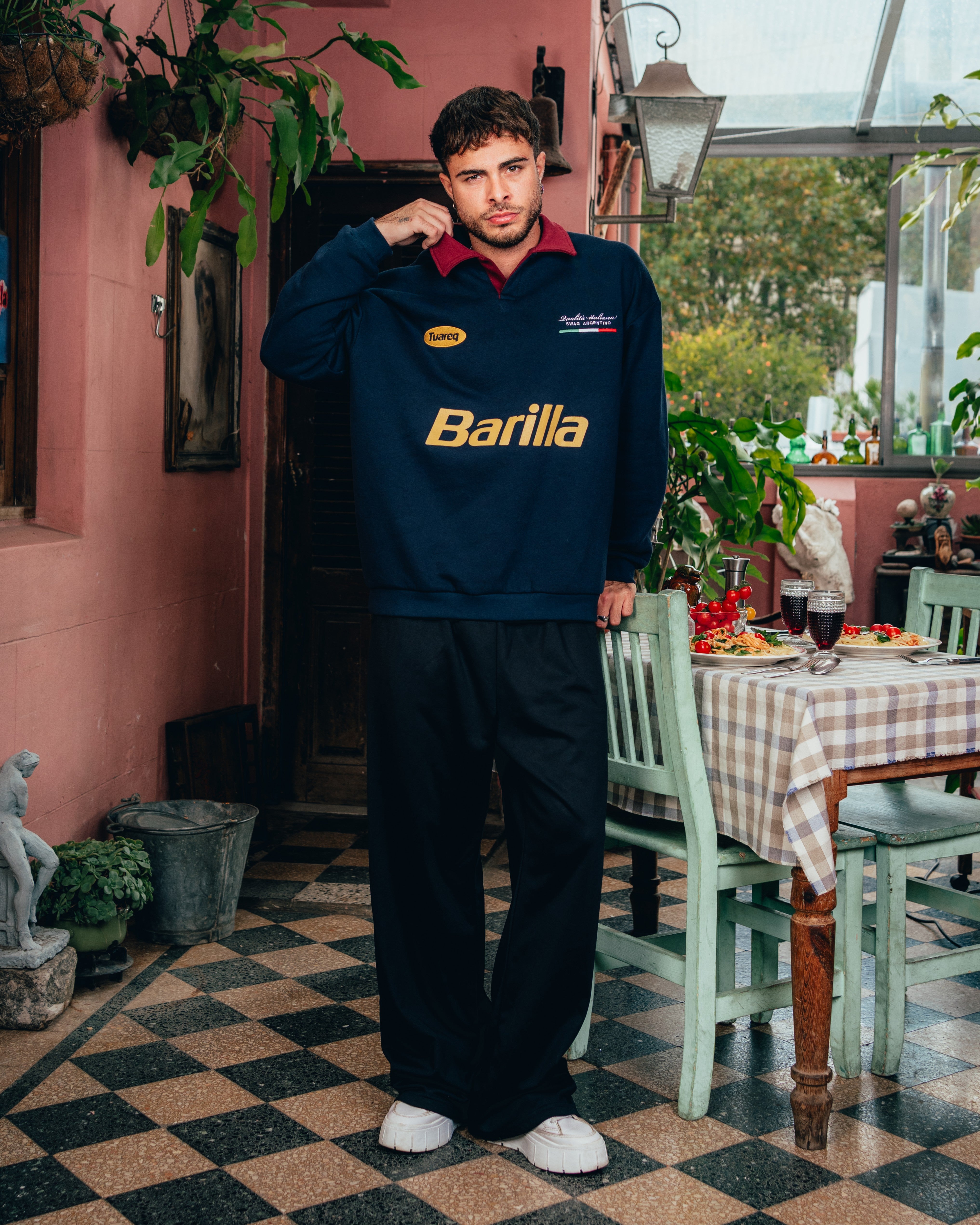 CREWNECK POLO [ BARILLA ] CLASSIC BLUE