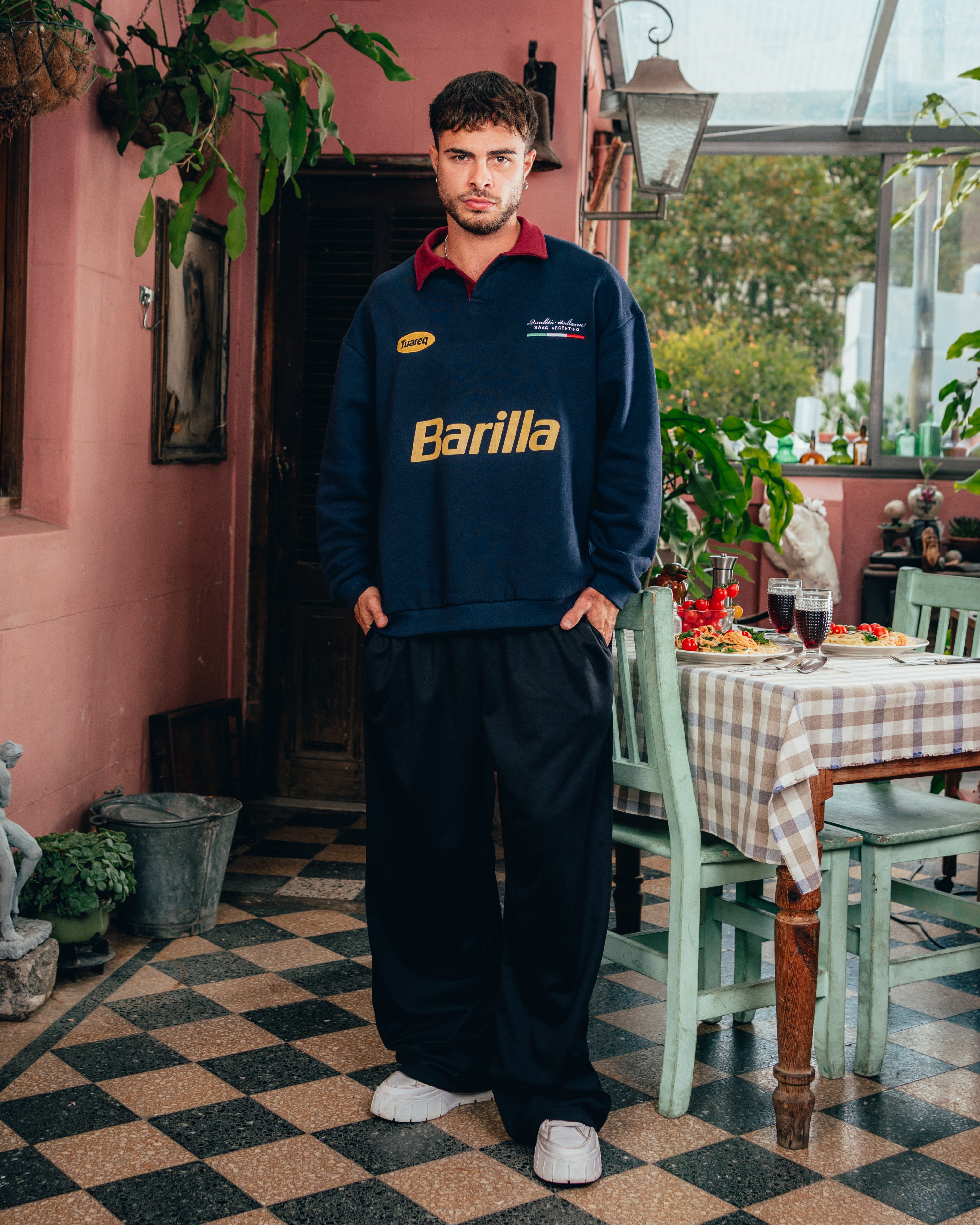 CREWNECK POLO [ BARILLA ] CLASSIC BLUE