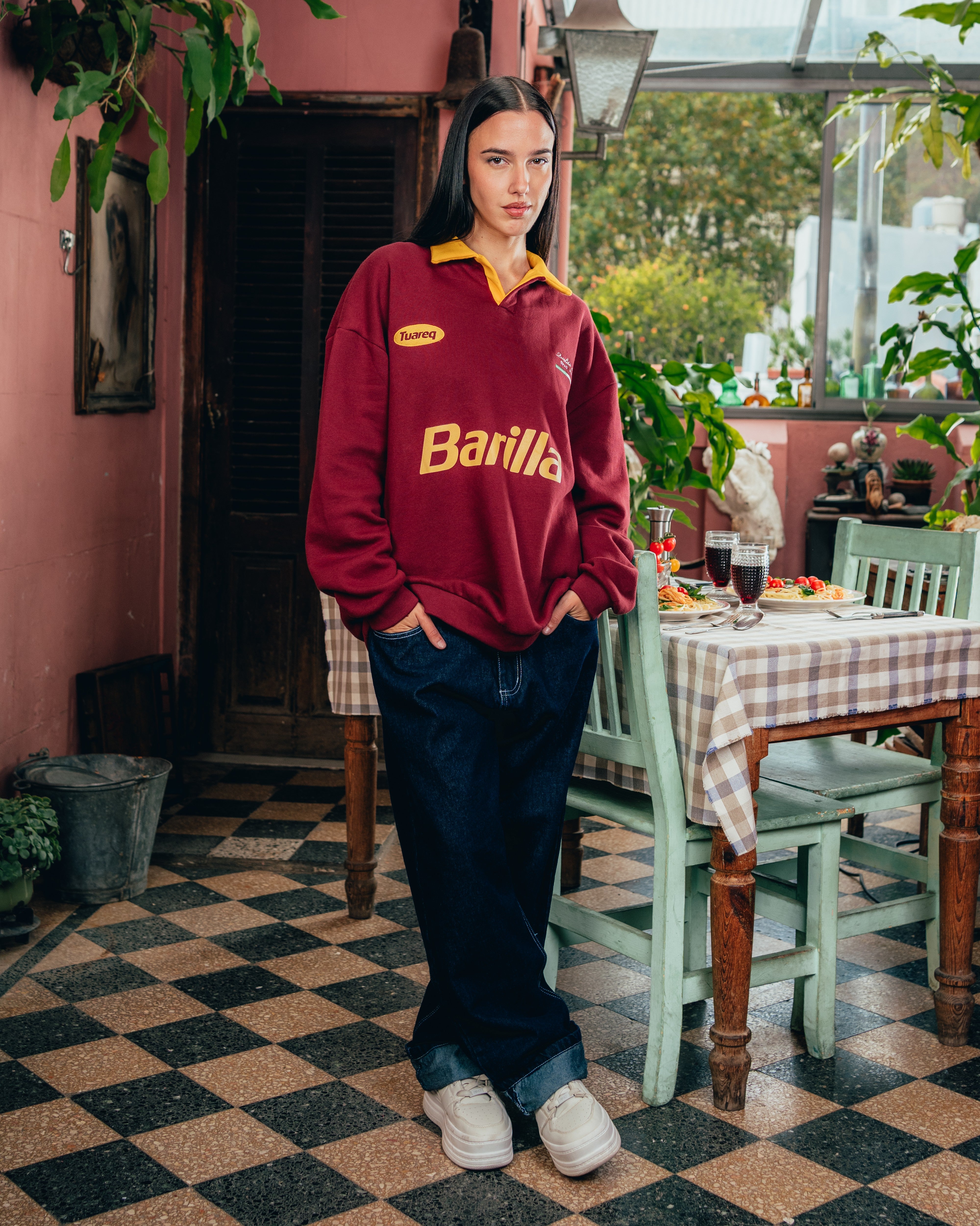 CREWNECK POLO [ BARILLA ] POMODORO