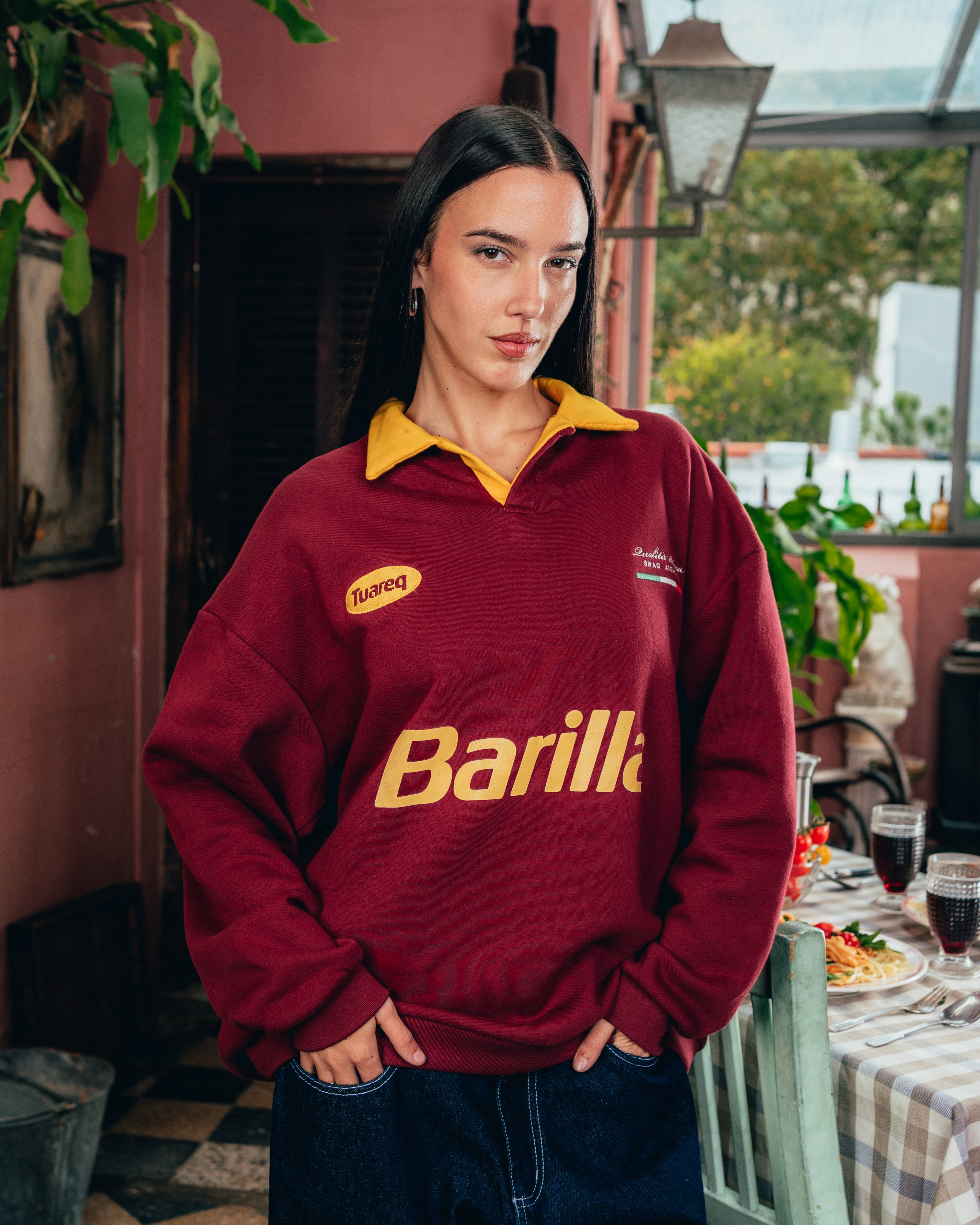 CREWNECK POLO [ BARILLA ] POMODORO
