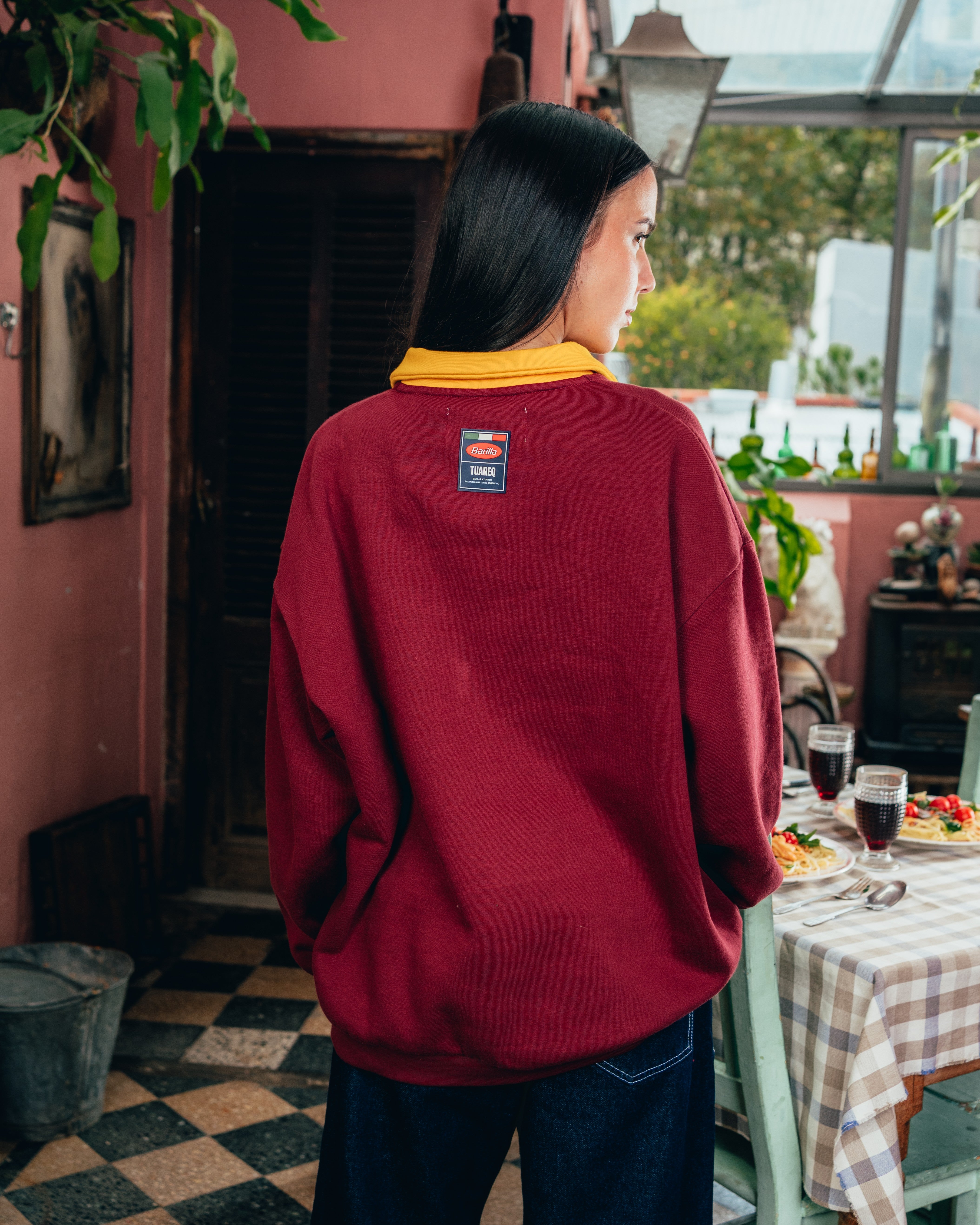 CREWNECK POLO [ BARILLA ] POMODORO