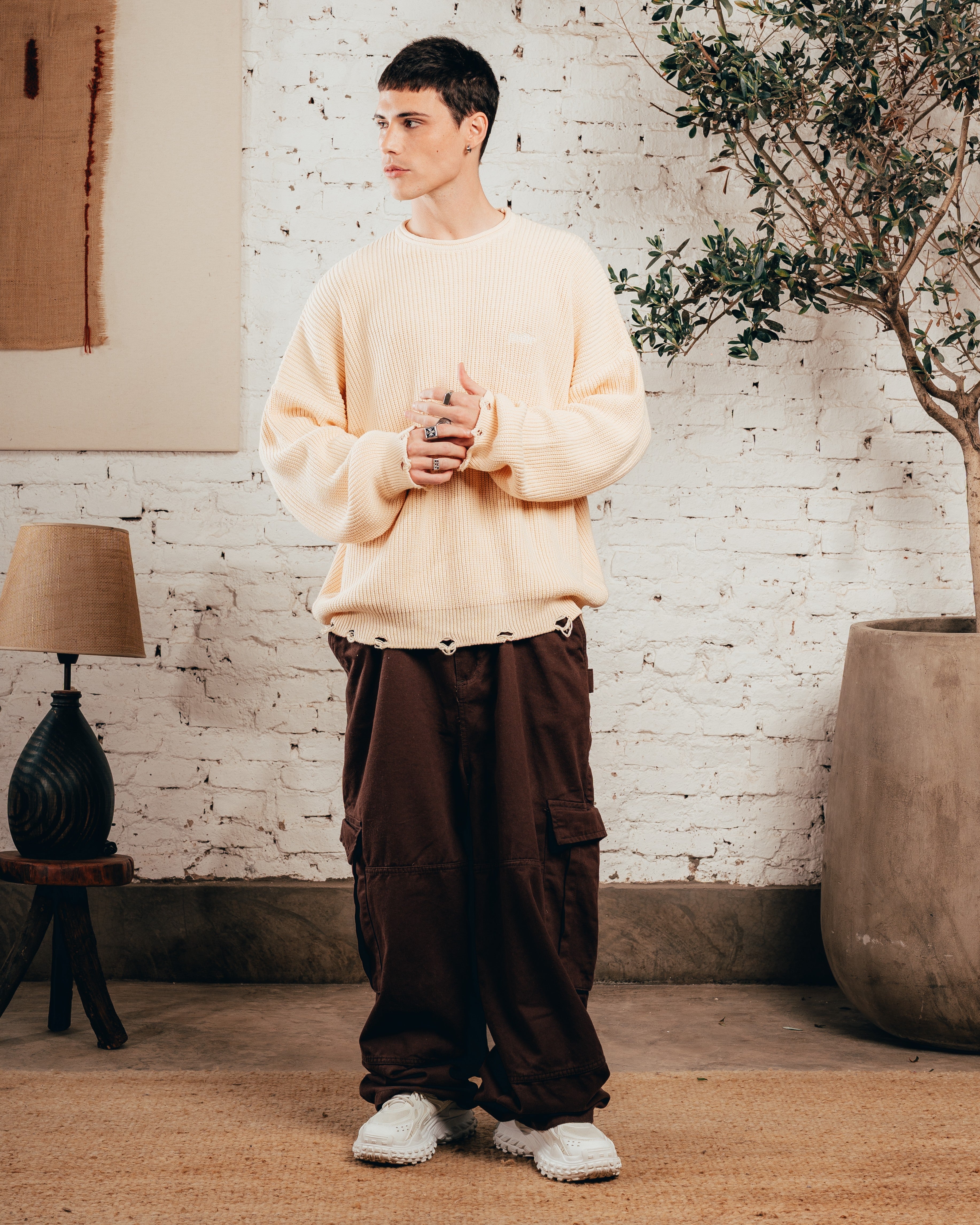 SWEATER TEJIDO PESADO [ PRIMARI ] CRUDO