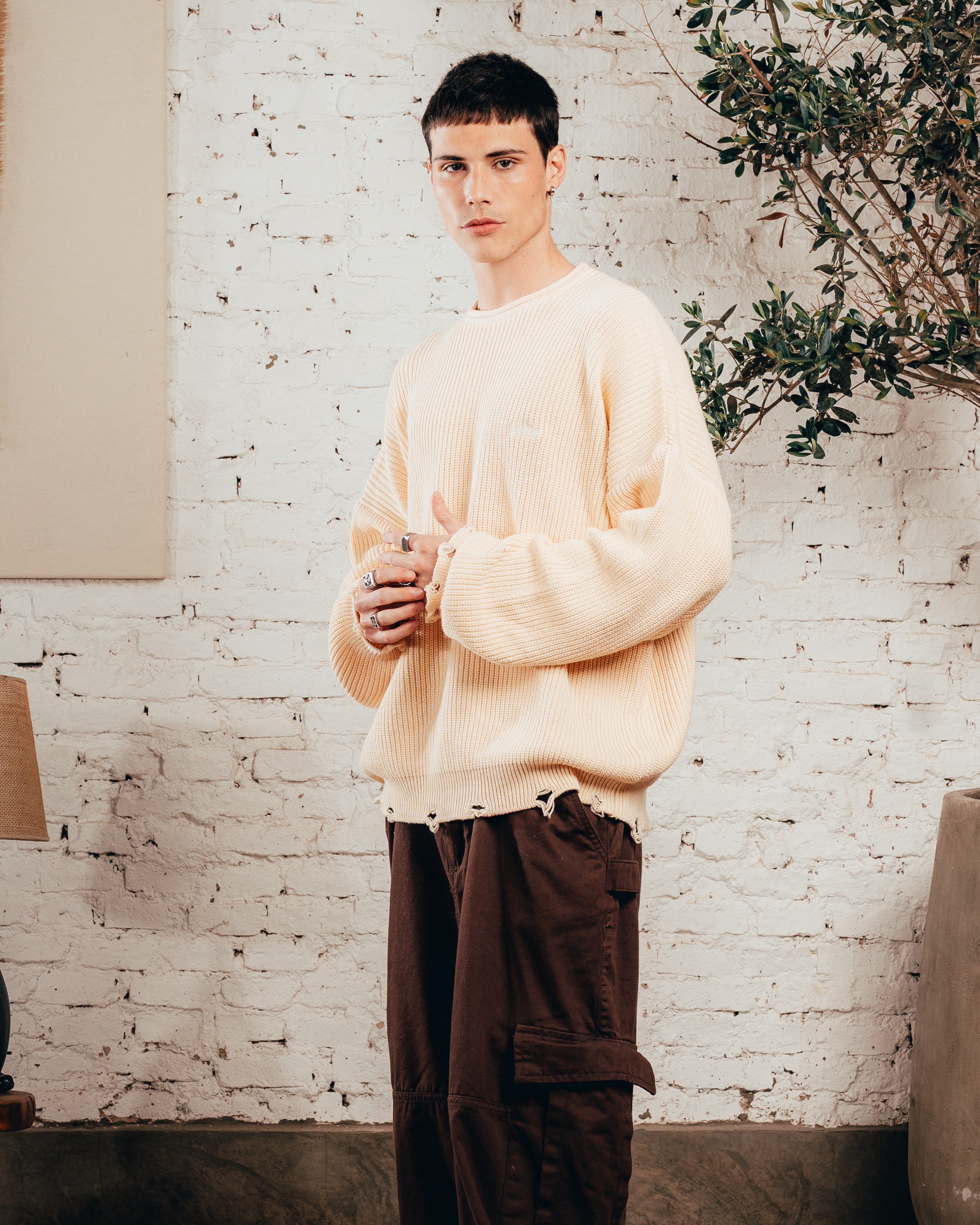 SWEATER TEJIDO PESADO [ PRIMARI ] CRUDO