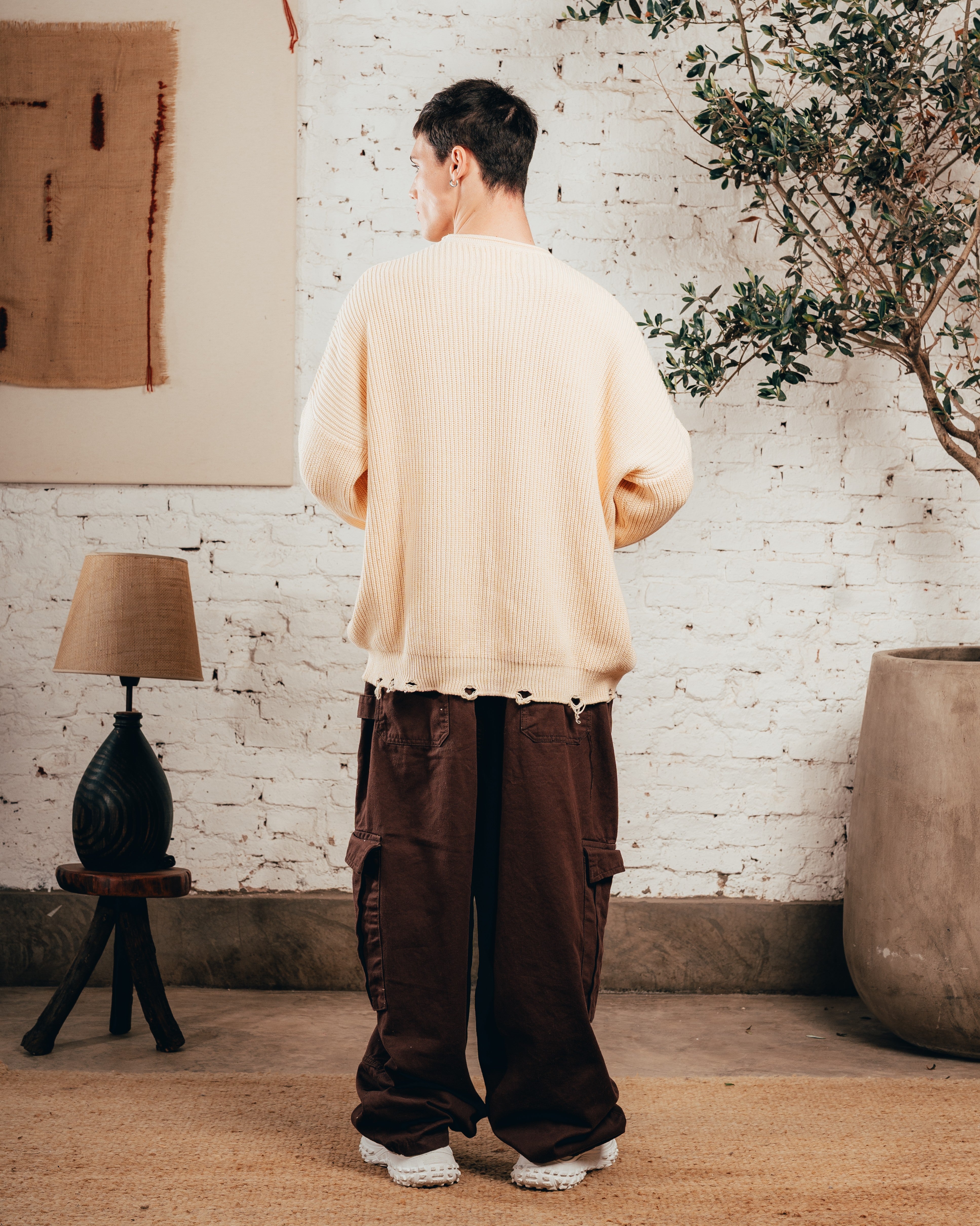 SWEATER TEJIDO PESADO [ PRIMARI ] CRUDO