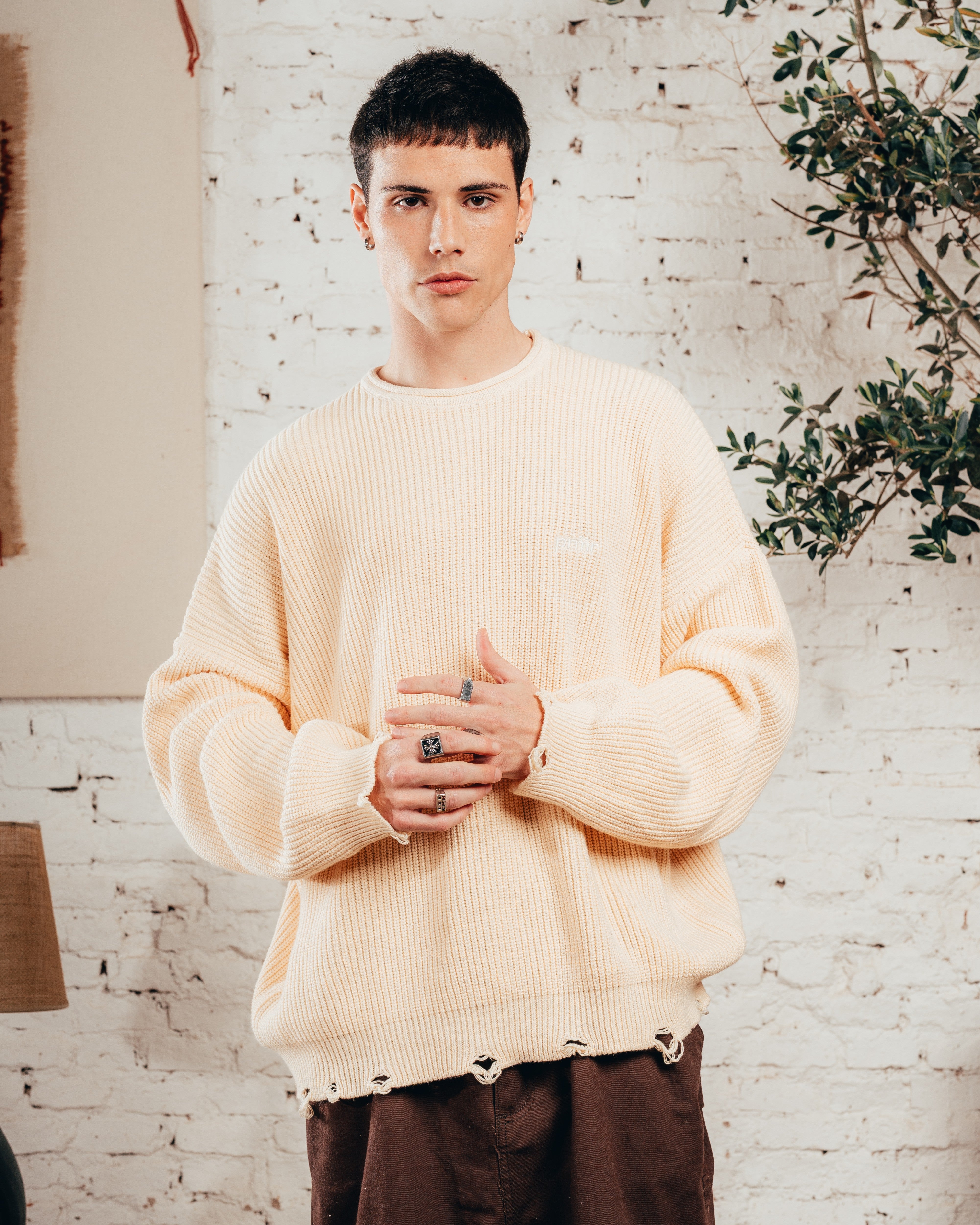 SWEATER TEJIDO PESADO [ PRIMARI ] CRUDO
