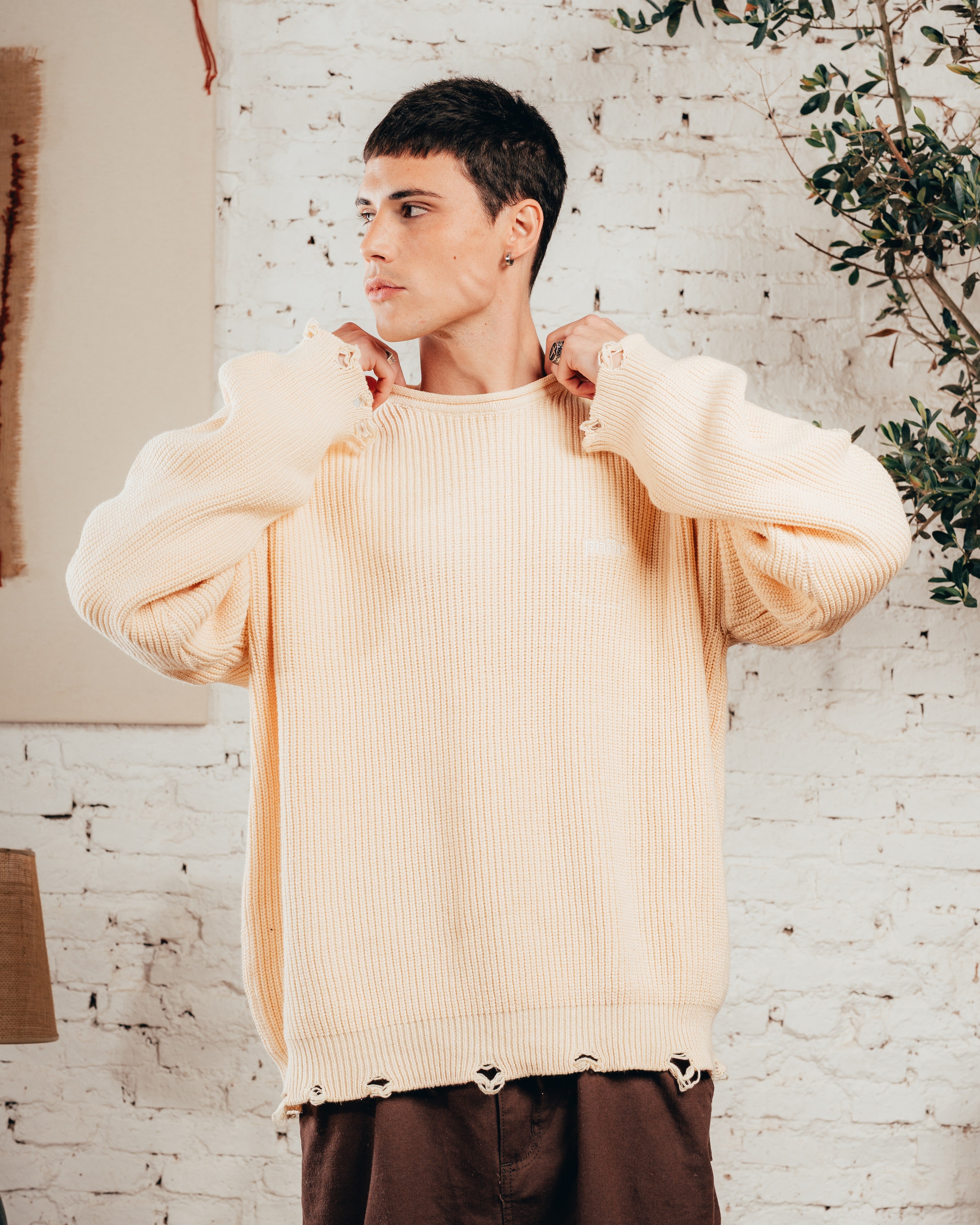 SWEATER TEJIDO PESADO [ PRIMARI ] CRUDO