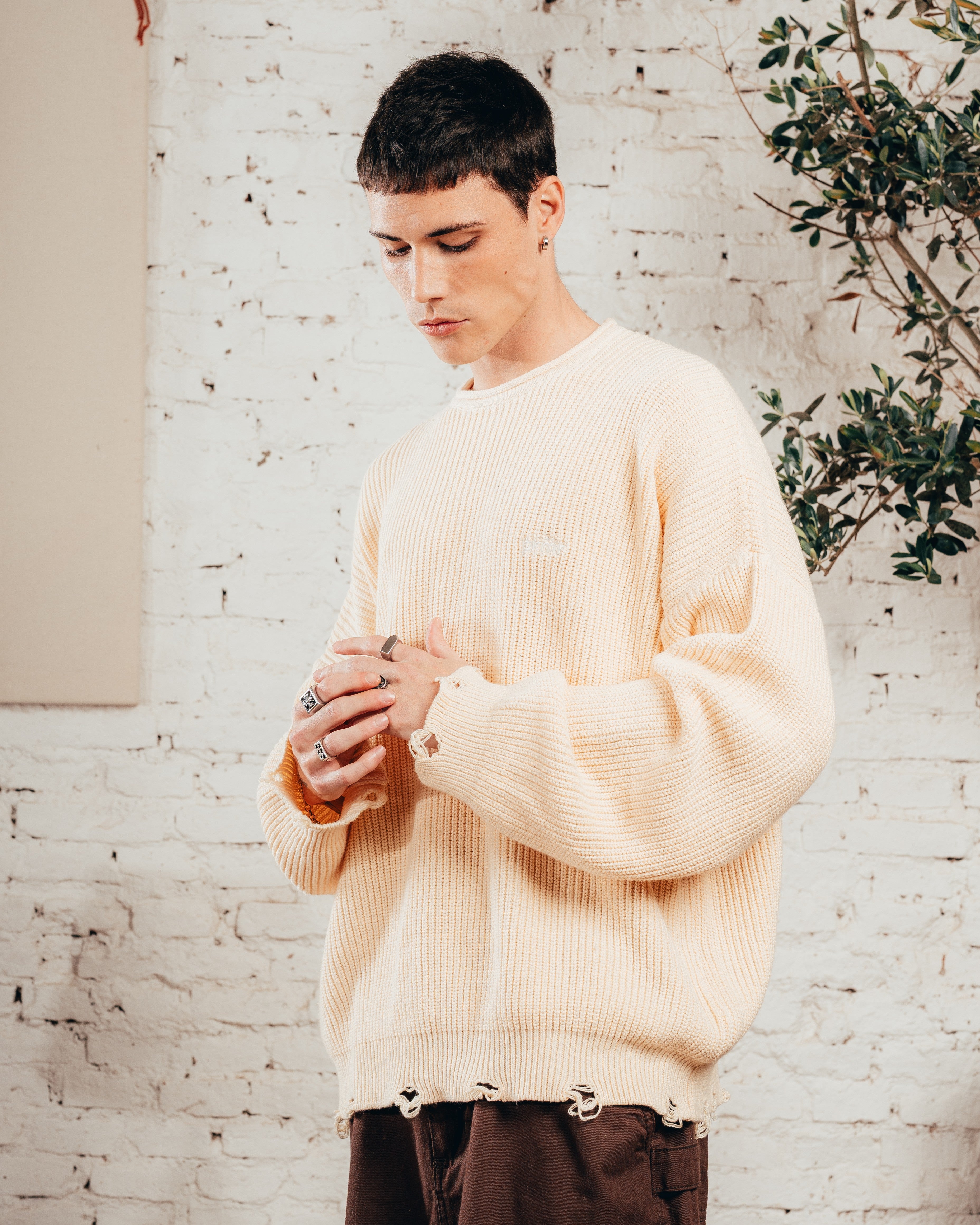 SWEATER TEJIDO PESADO [ PRIMARI ] CRUDO