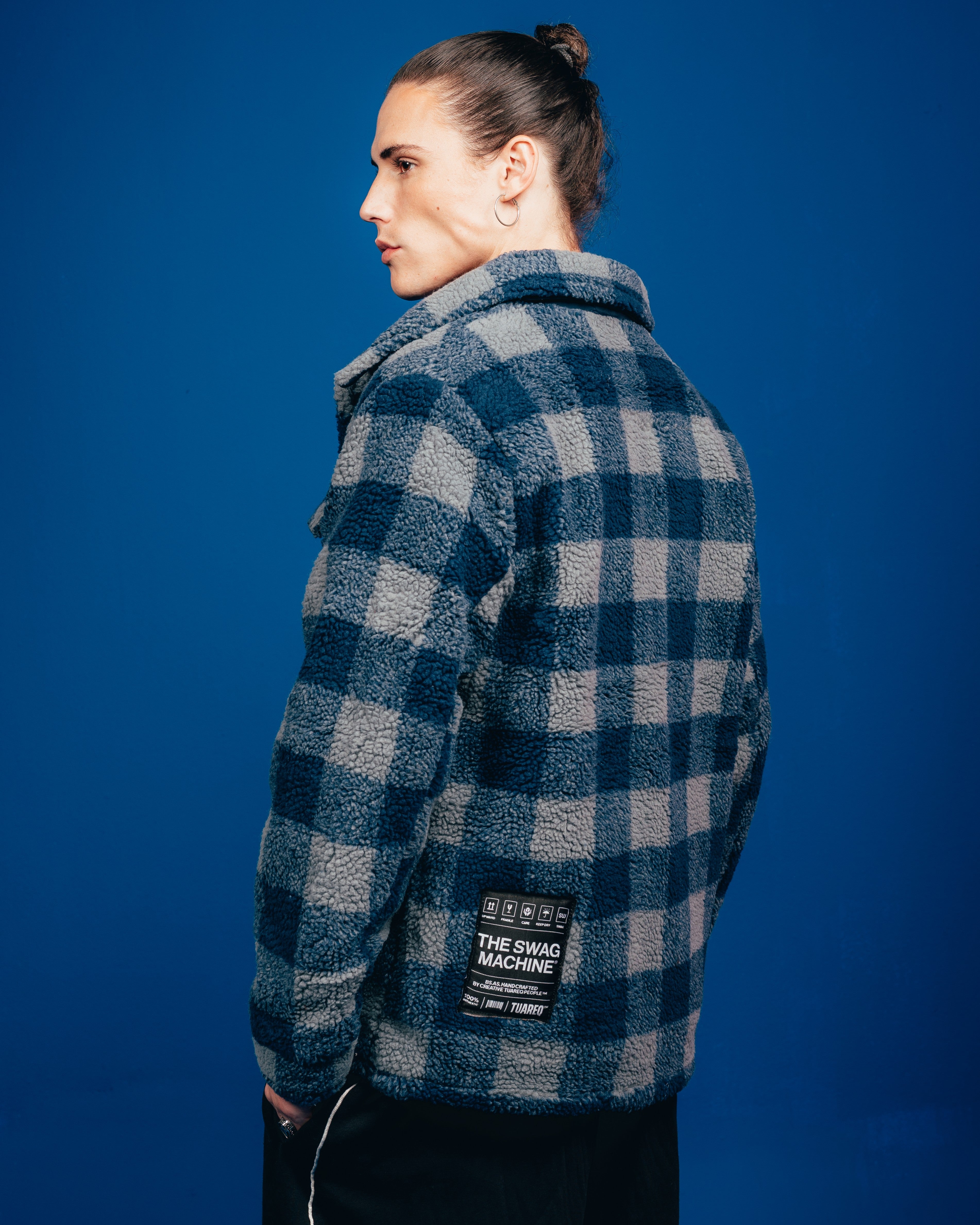 CAMPERON REVERSIBLE  [ CANDY ] BLUE & WHITE