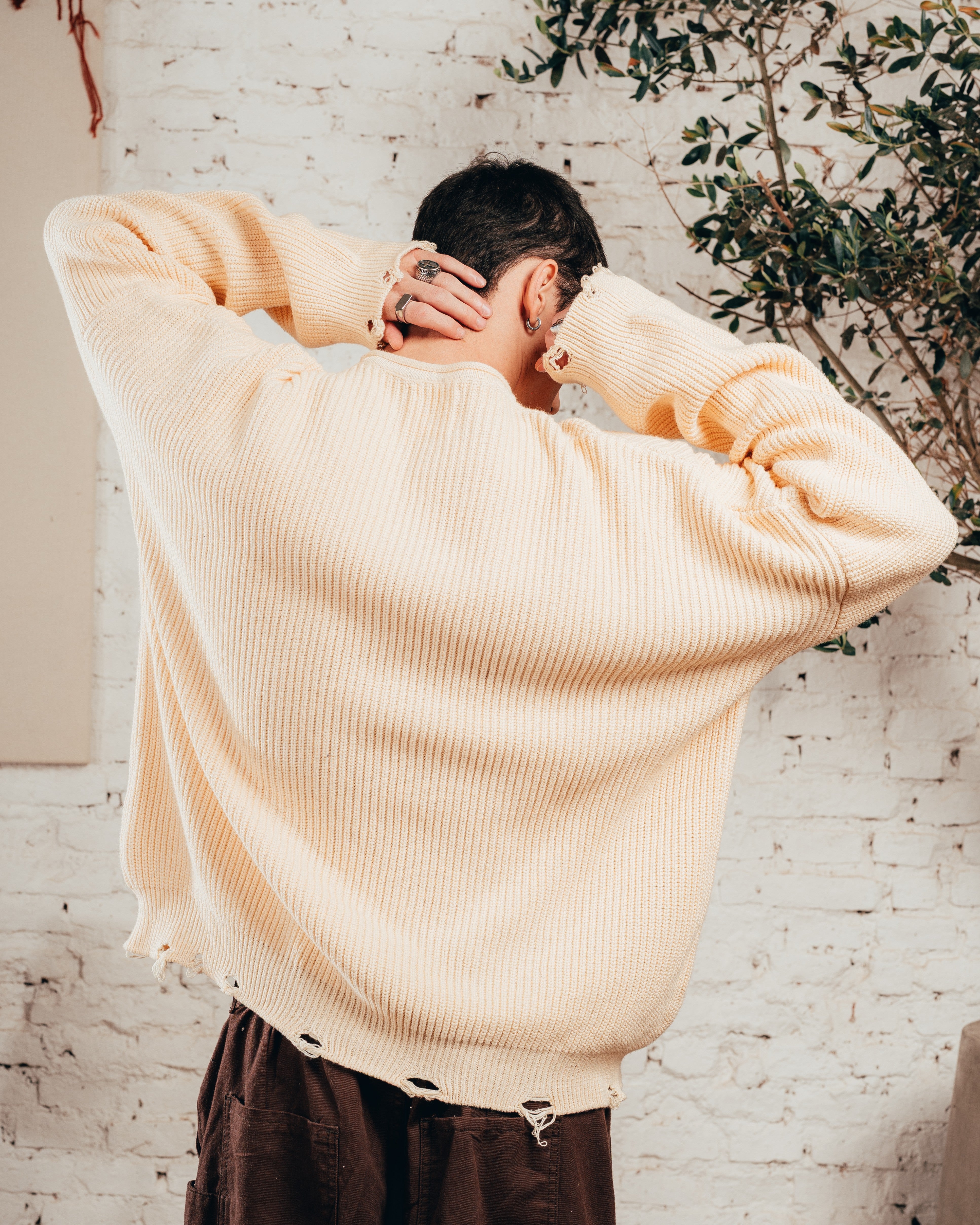 SWEATER TEJIDO PESADO [ PRIMARI ] CRUDO