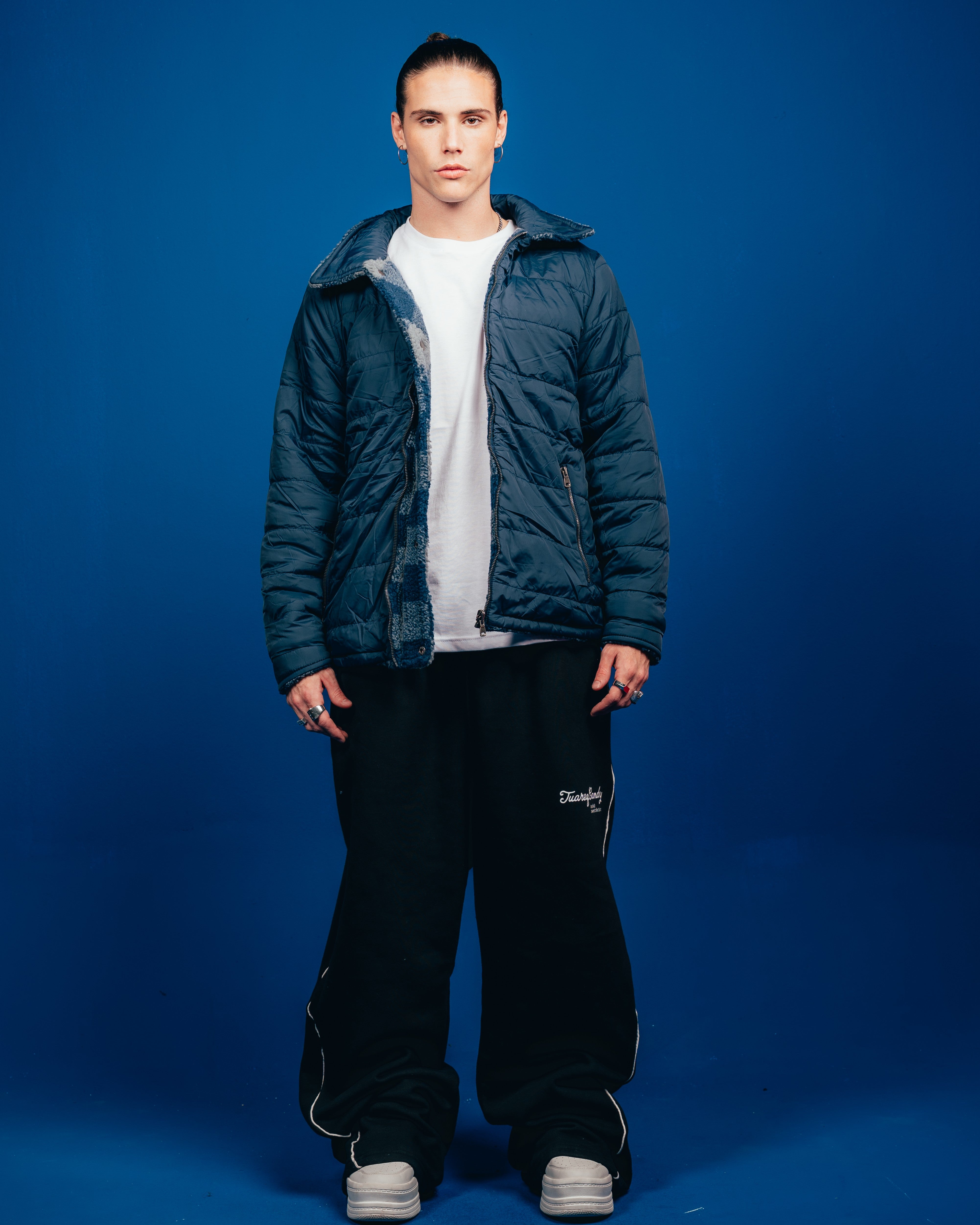 CAMPERON REVERSIBLE  [ CANDY ] BLUE & WHITE