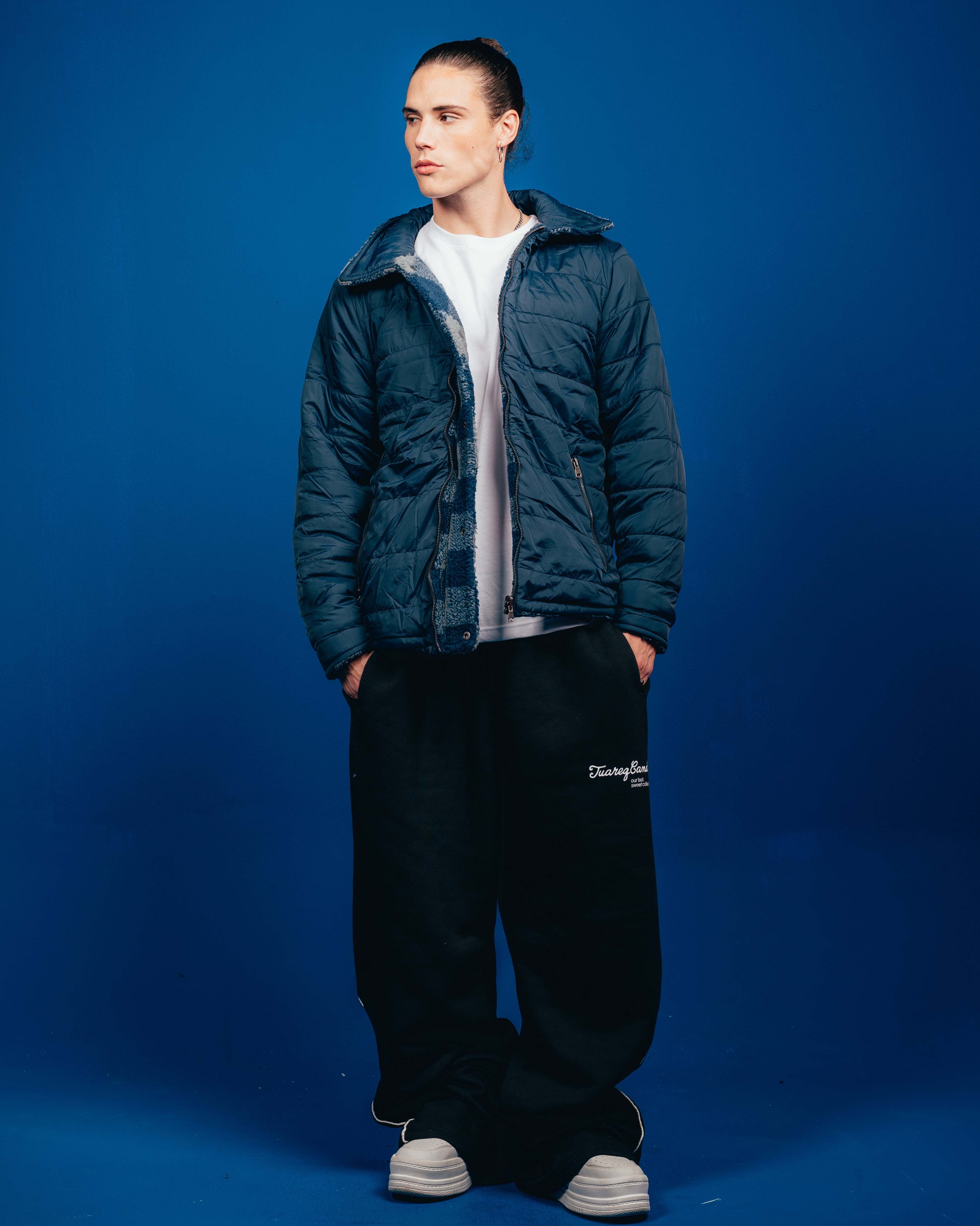 CAMPERON REVERSIBLE  [ CANDY ] BLUE & WHITE
