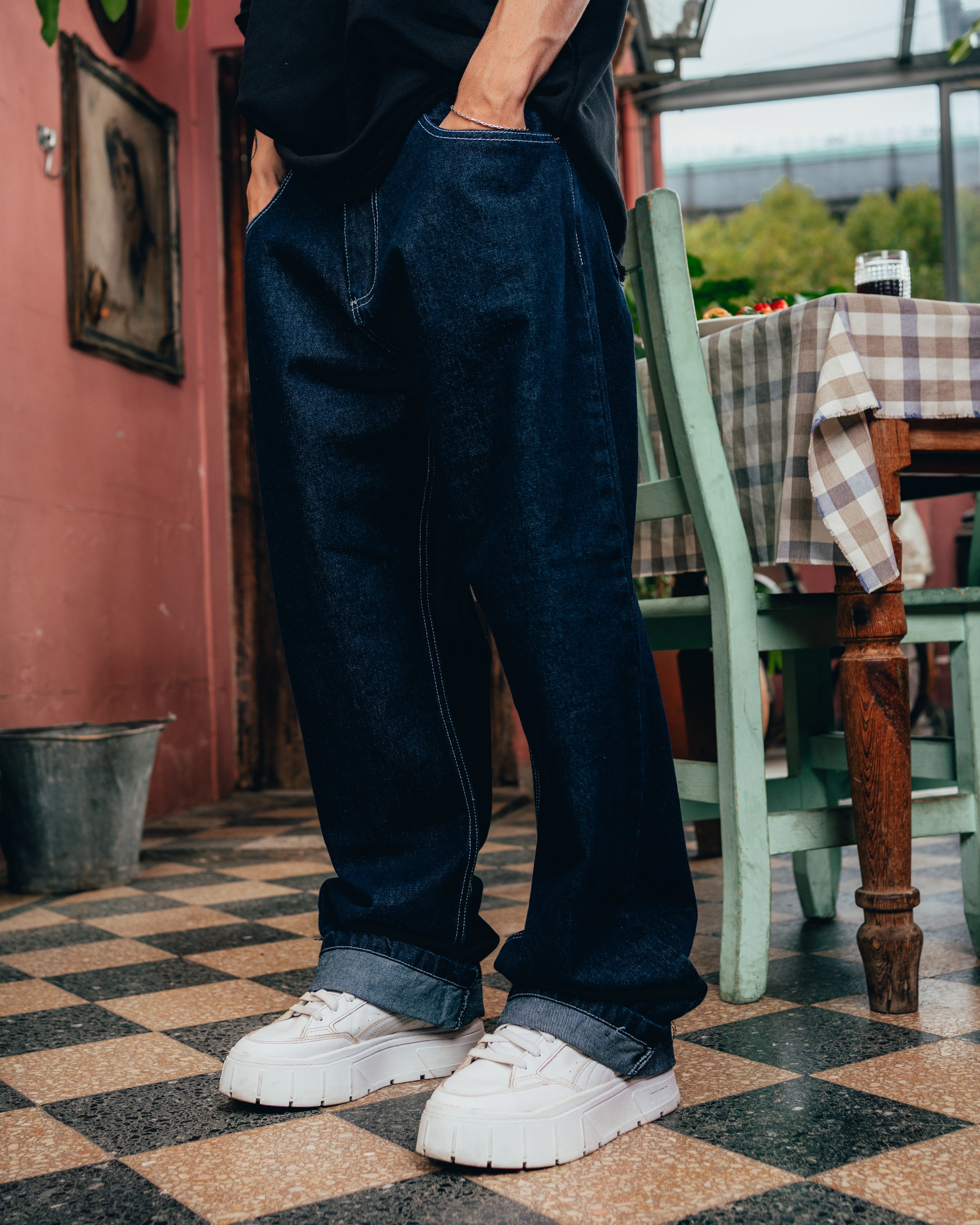 JEAN WIDE [ BARILLA ] TOTAL BLUE