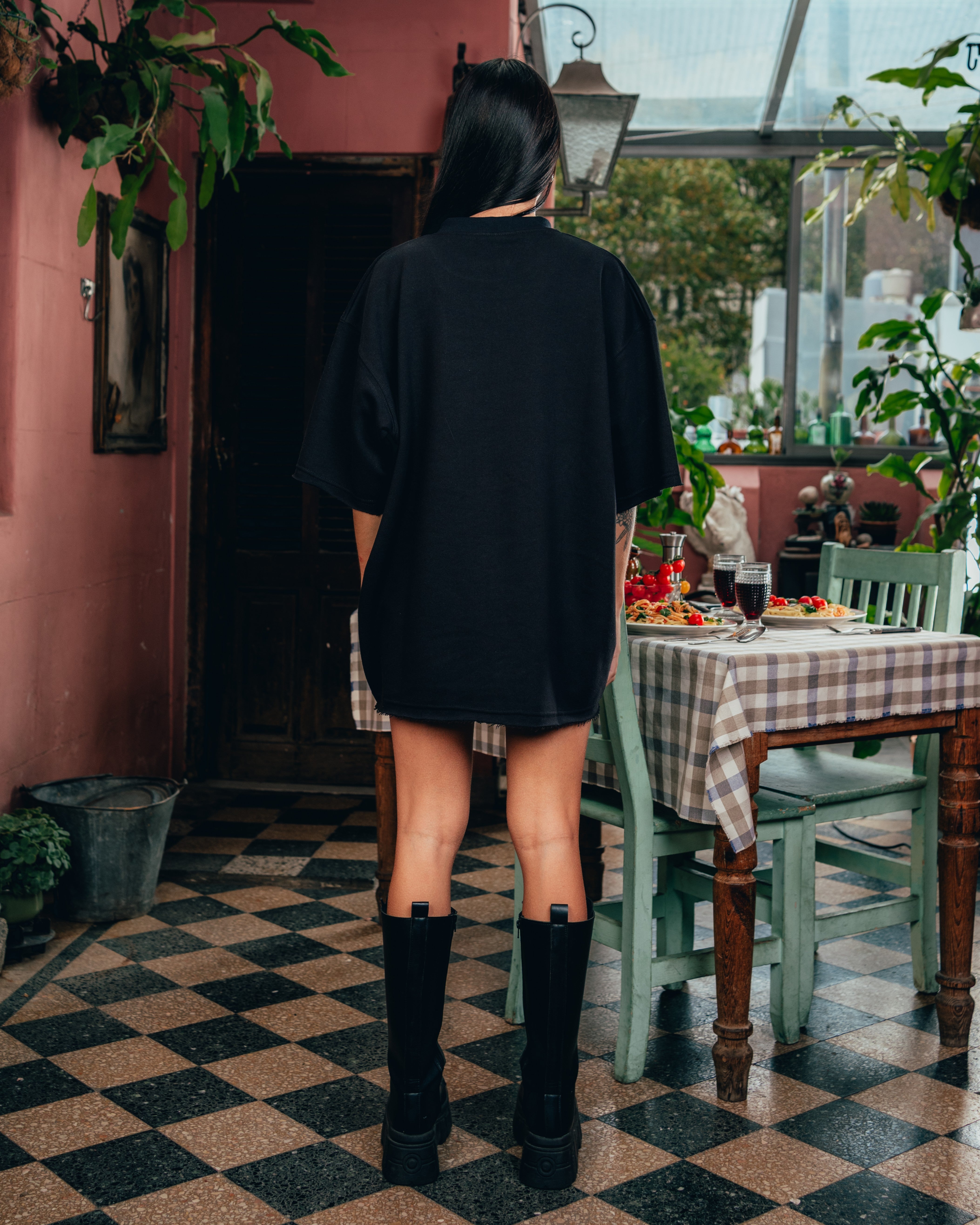 KIMONO RUSTICO [ BARILLA ] SPAGUETTI BLACK