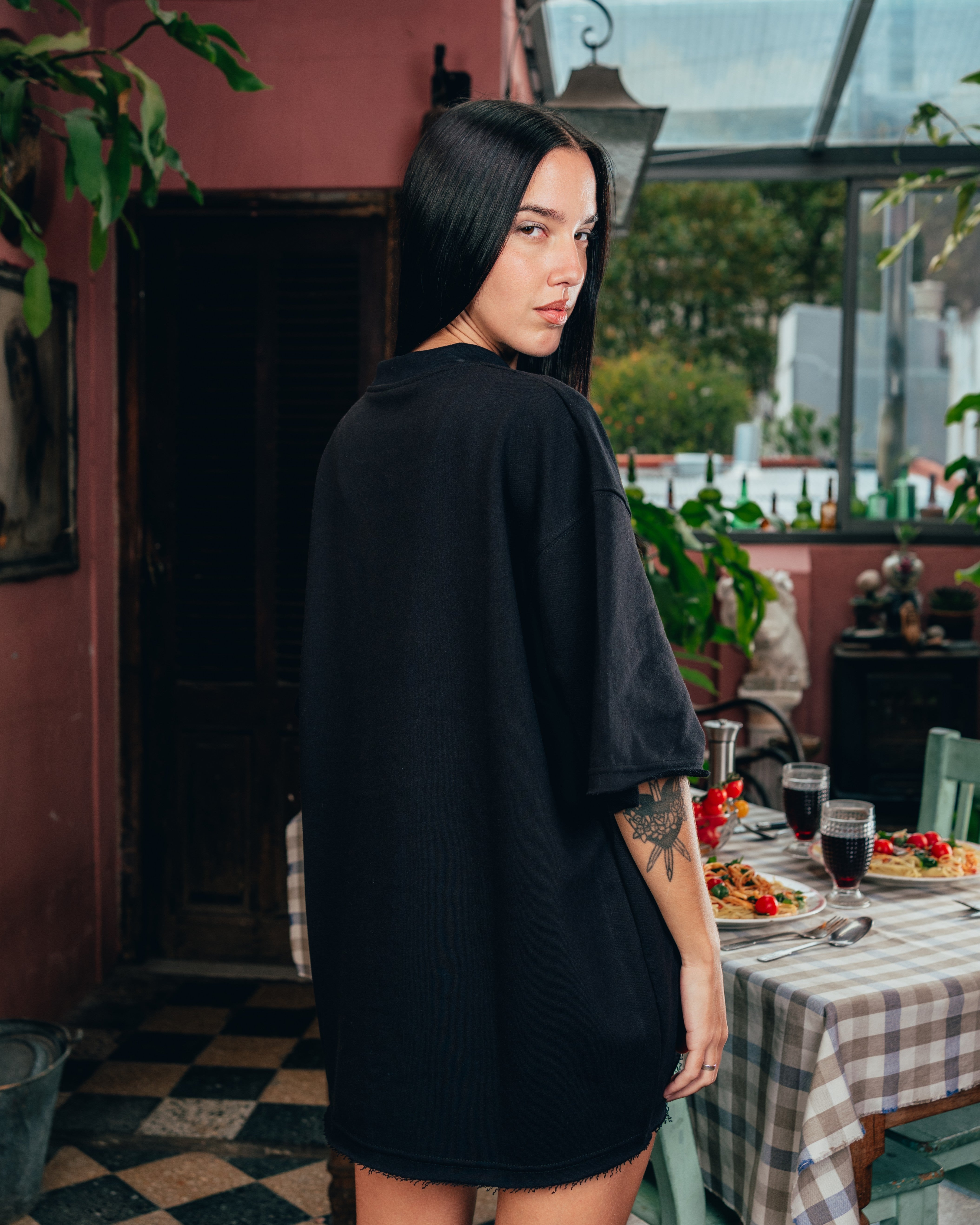 KIMONO RUSTICO [ BARILLA ] SPAGUETTI BLACK