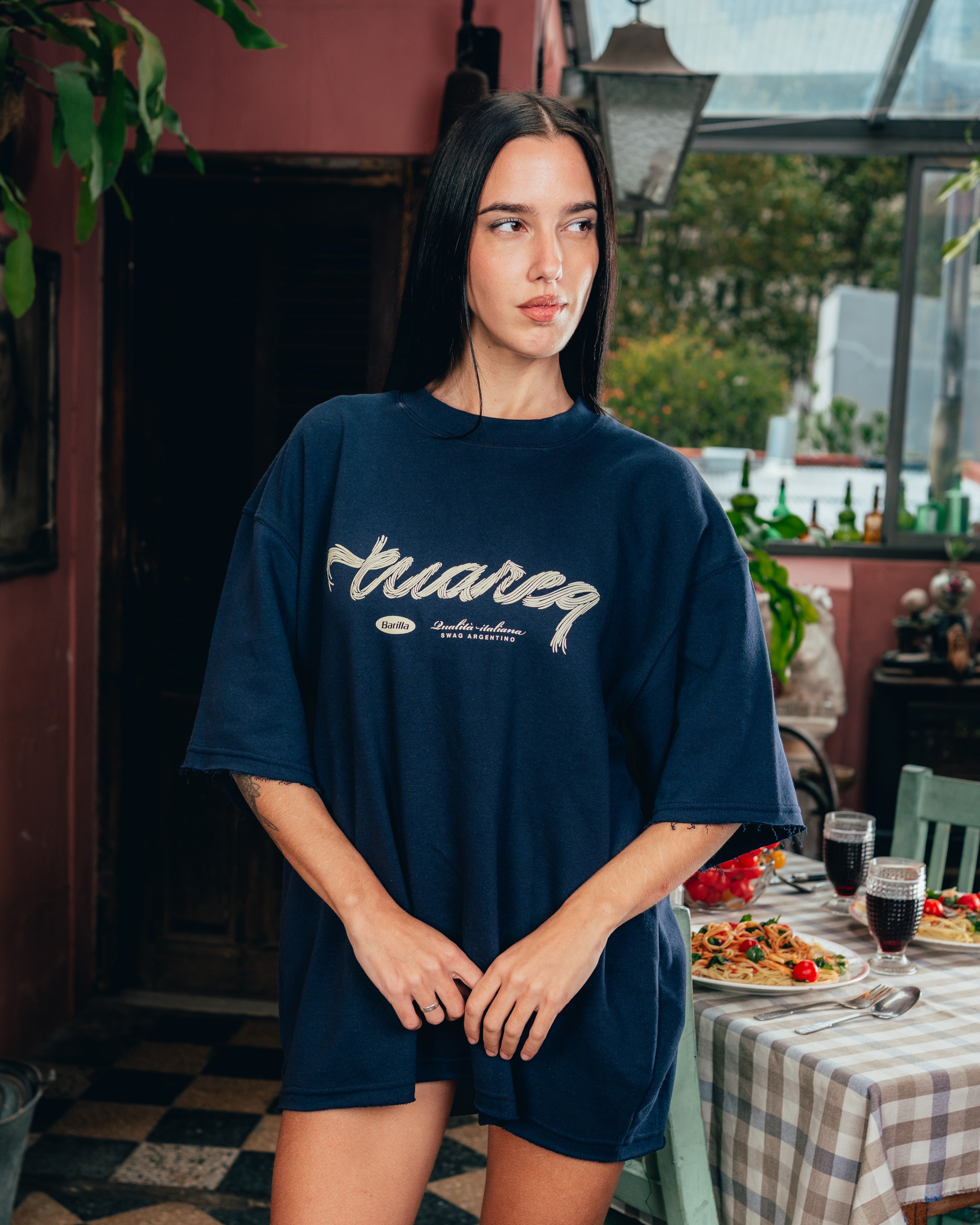 KIMONO RUSTICO [ BARILLA ] SPAGUETTI BLUE