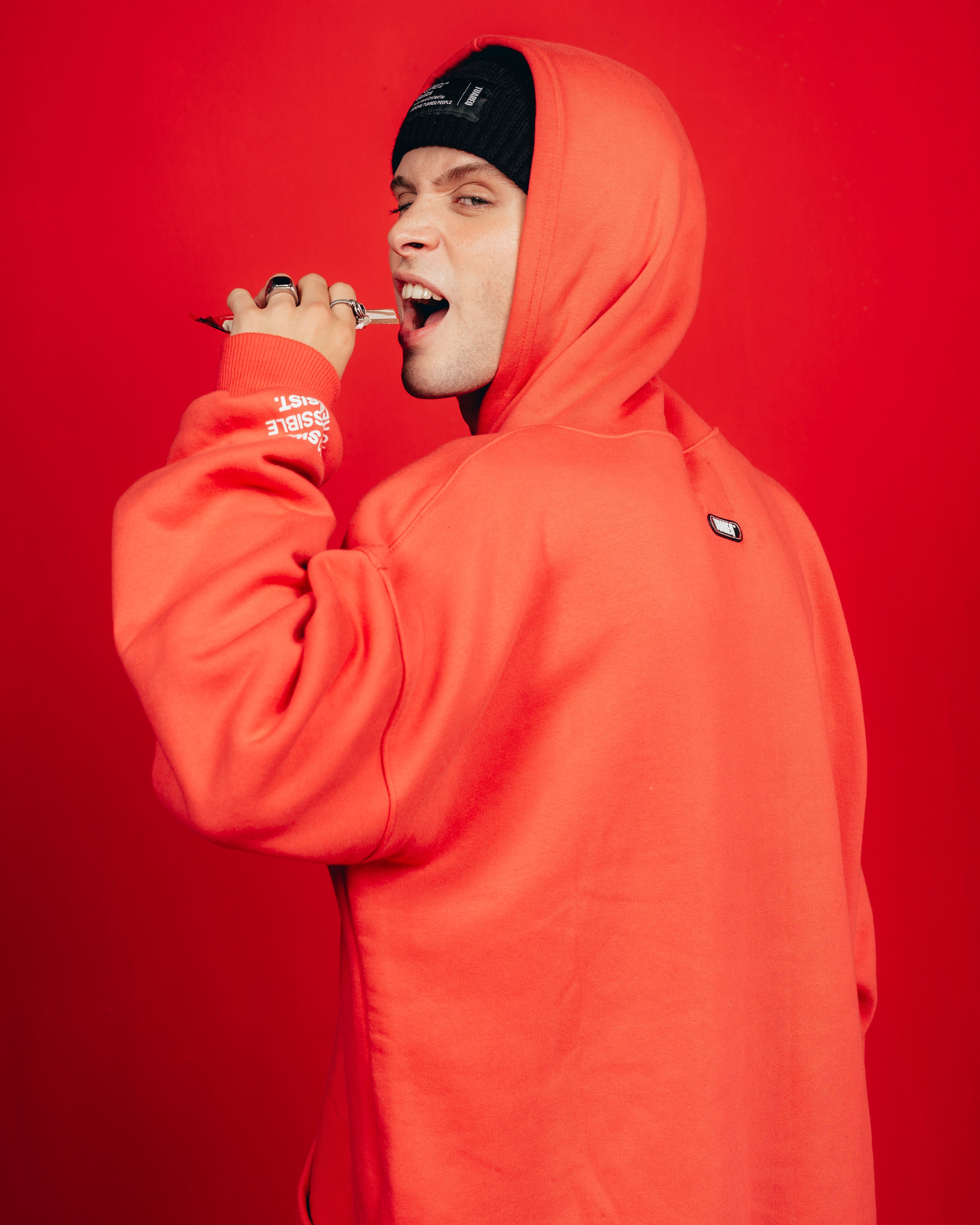 HOODIE PESADO CANDY [ KIT KAT ] RED
