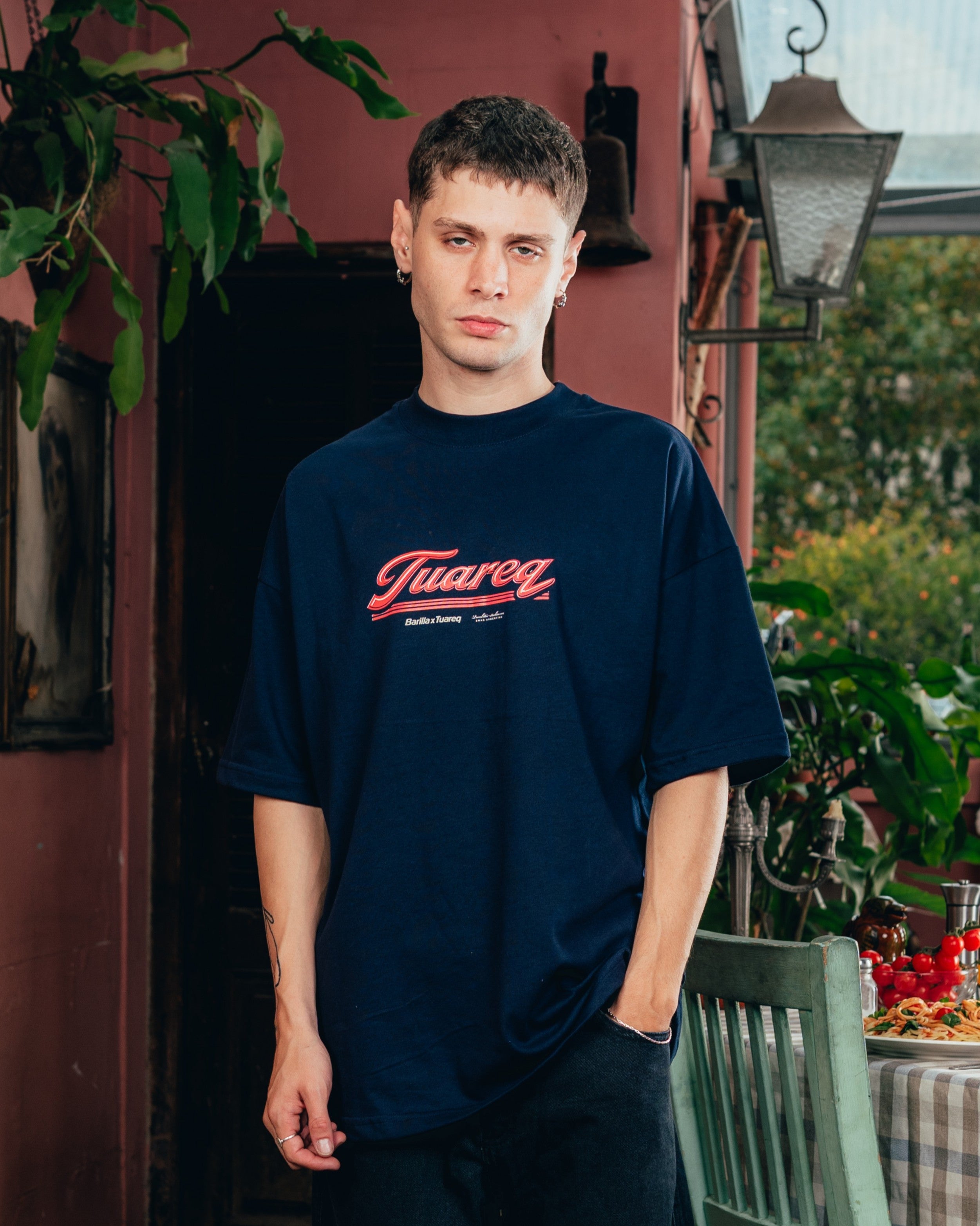 REMERA OVERSIZED [ BARILLA ] VINTAGE BLUE