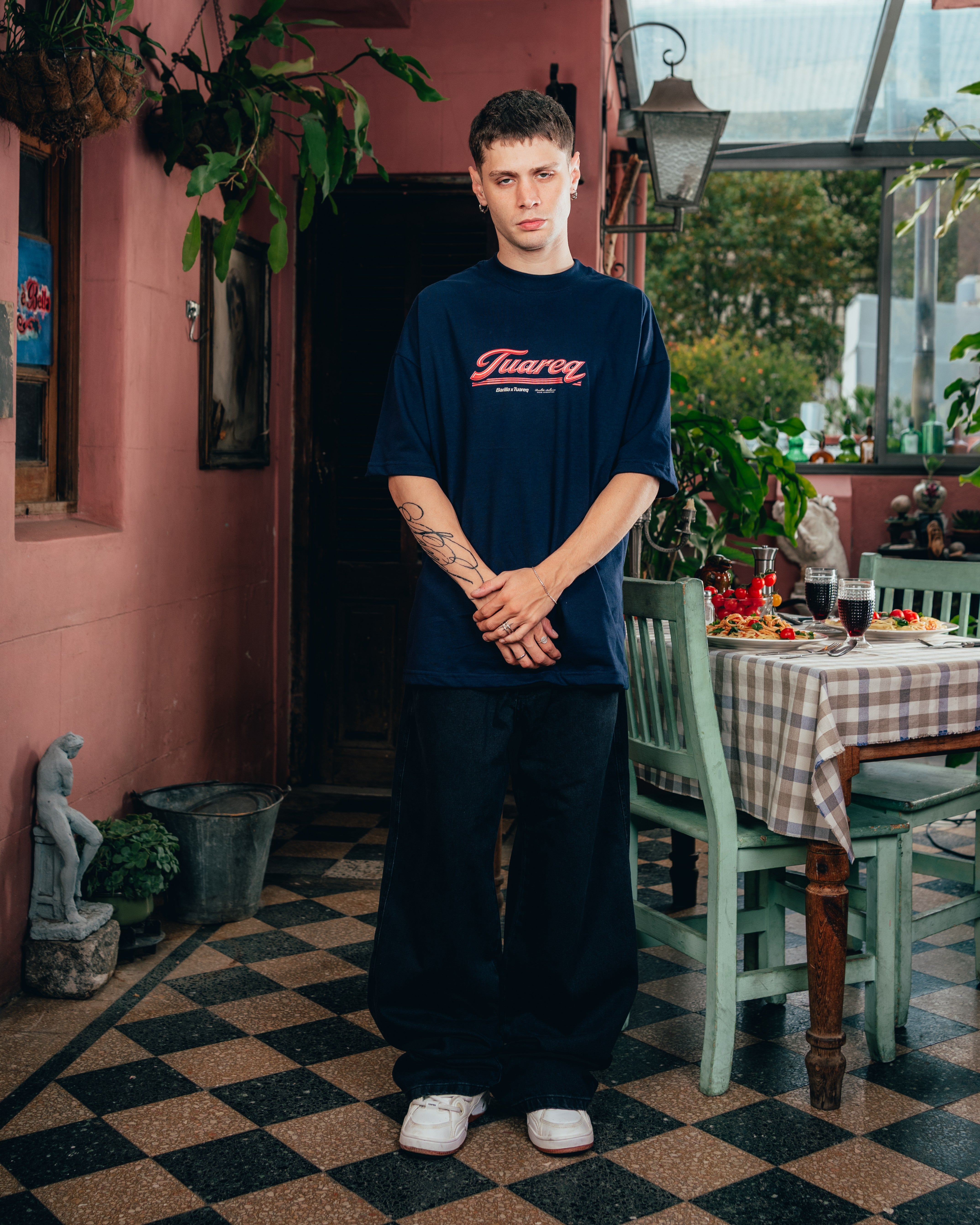 REMERA OVERSIZED [ BARILLA ] VINTAGE BLUE