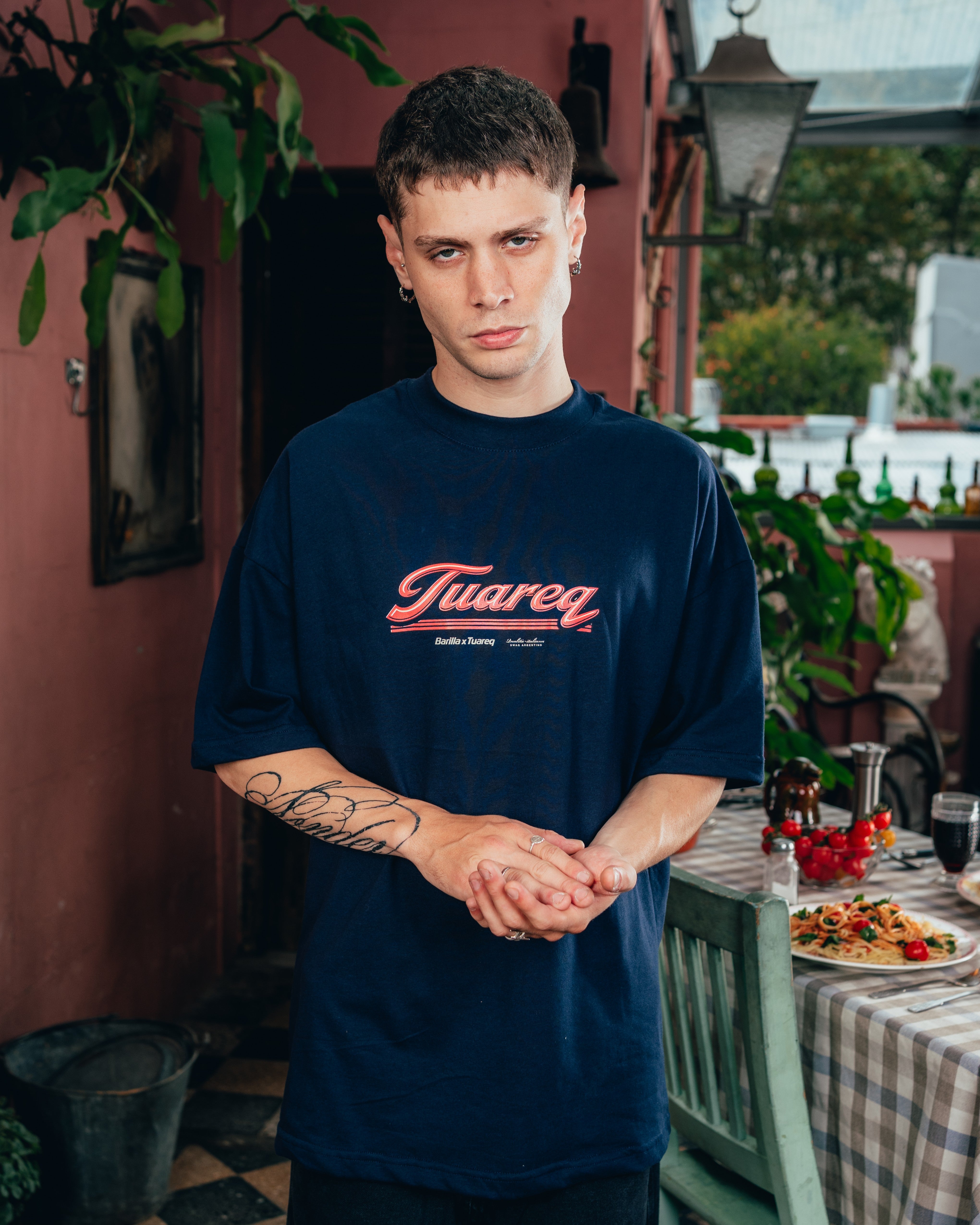 REMERA OVERSIZED [ BARILLA ] VINTAGE BLUE