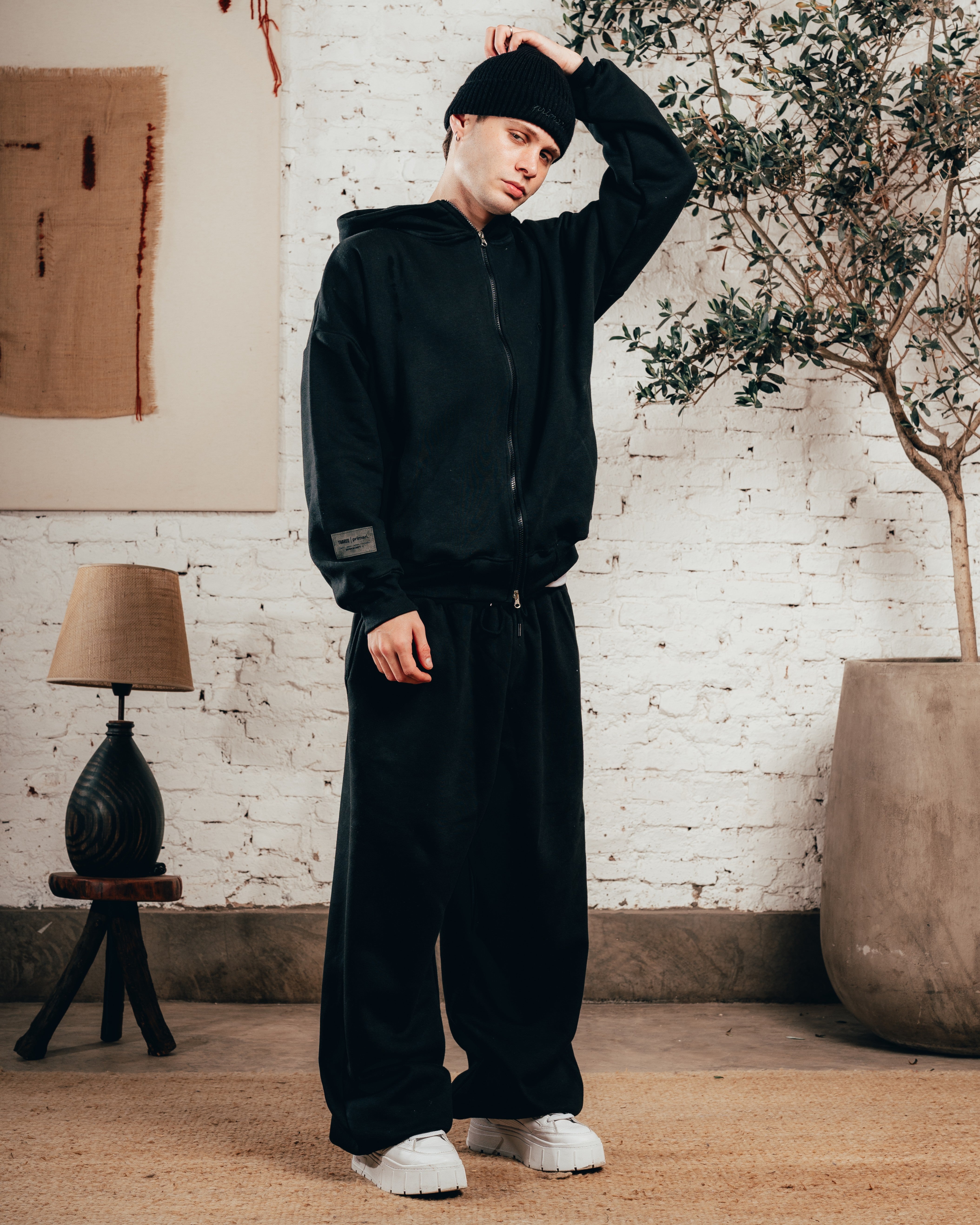 JOGGER PESADO [ PRIMARI ] JET BLACK