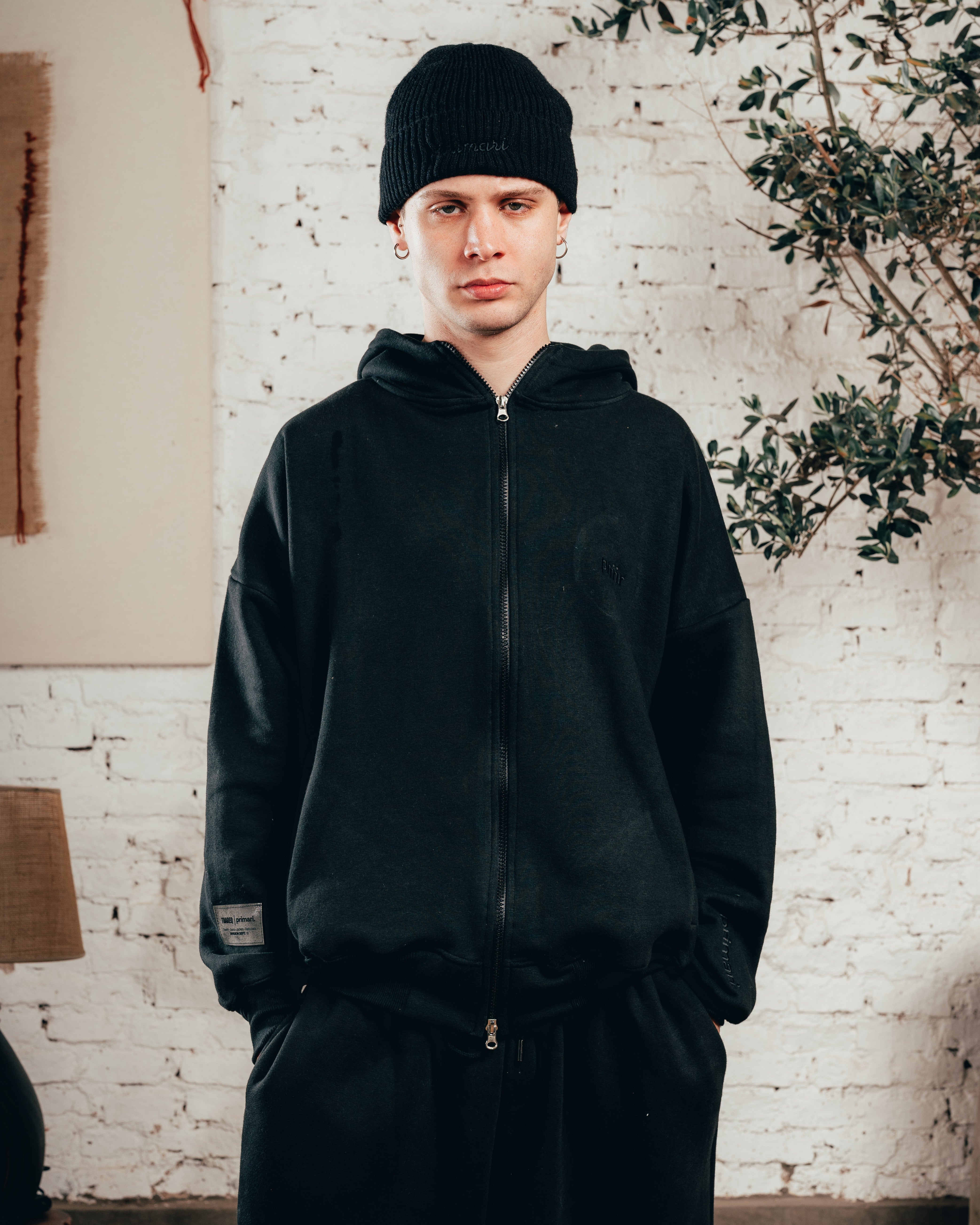 CAMPERA DOBLE CIERRE [ PRIMARI ] JET BLACK