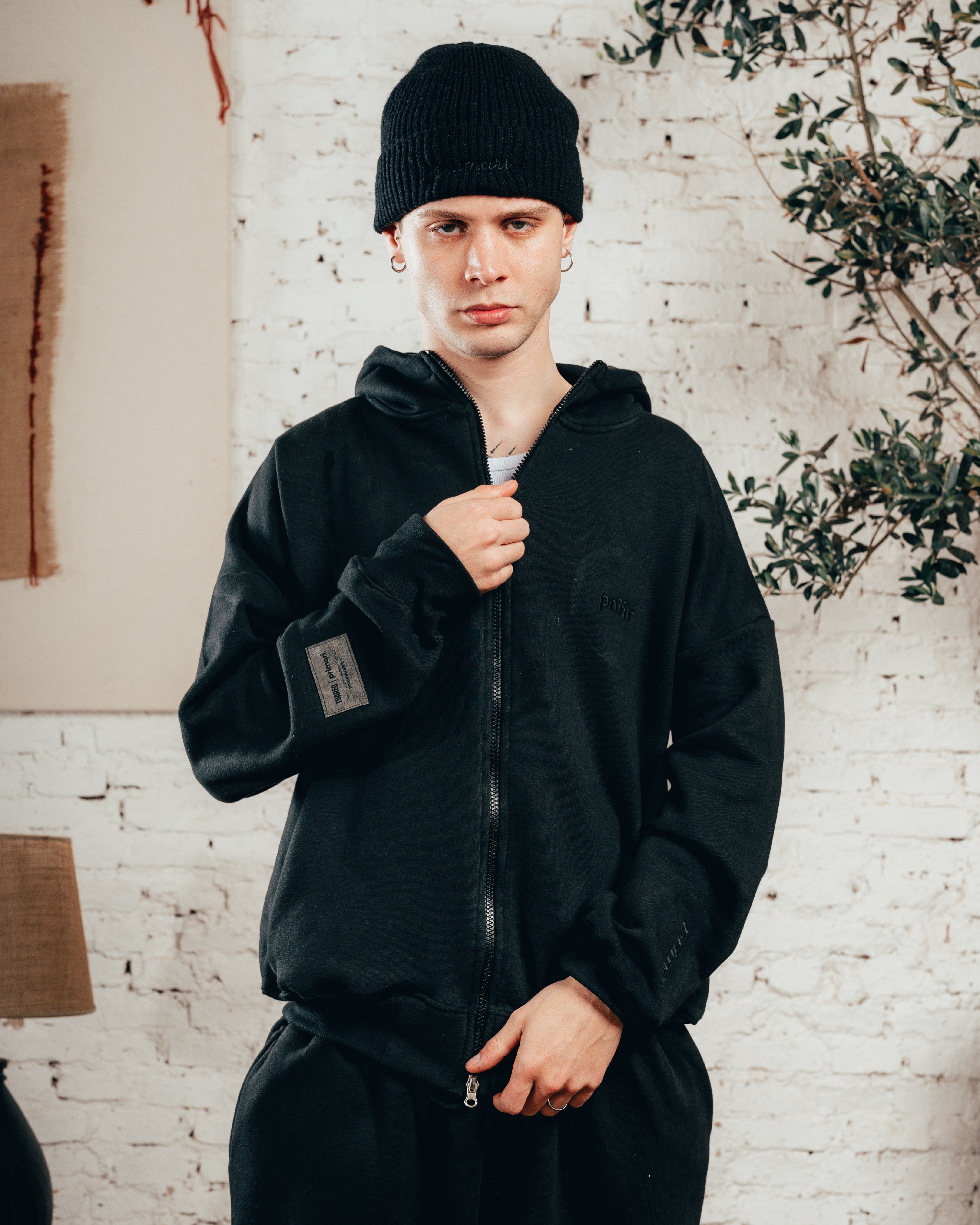 CAMPERA DOBLE CIERRE [ PRIMARI ] JET BLACK