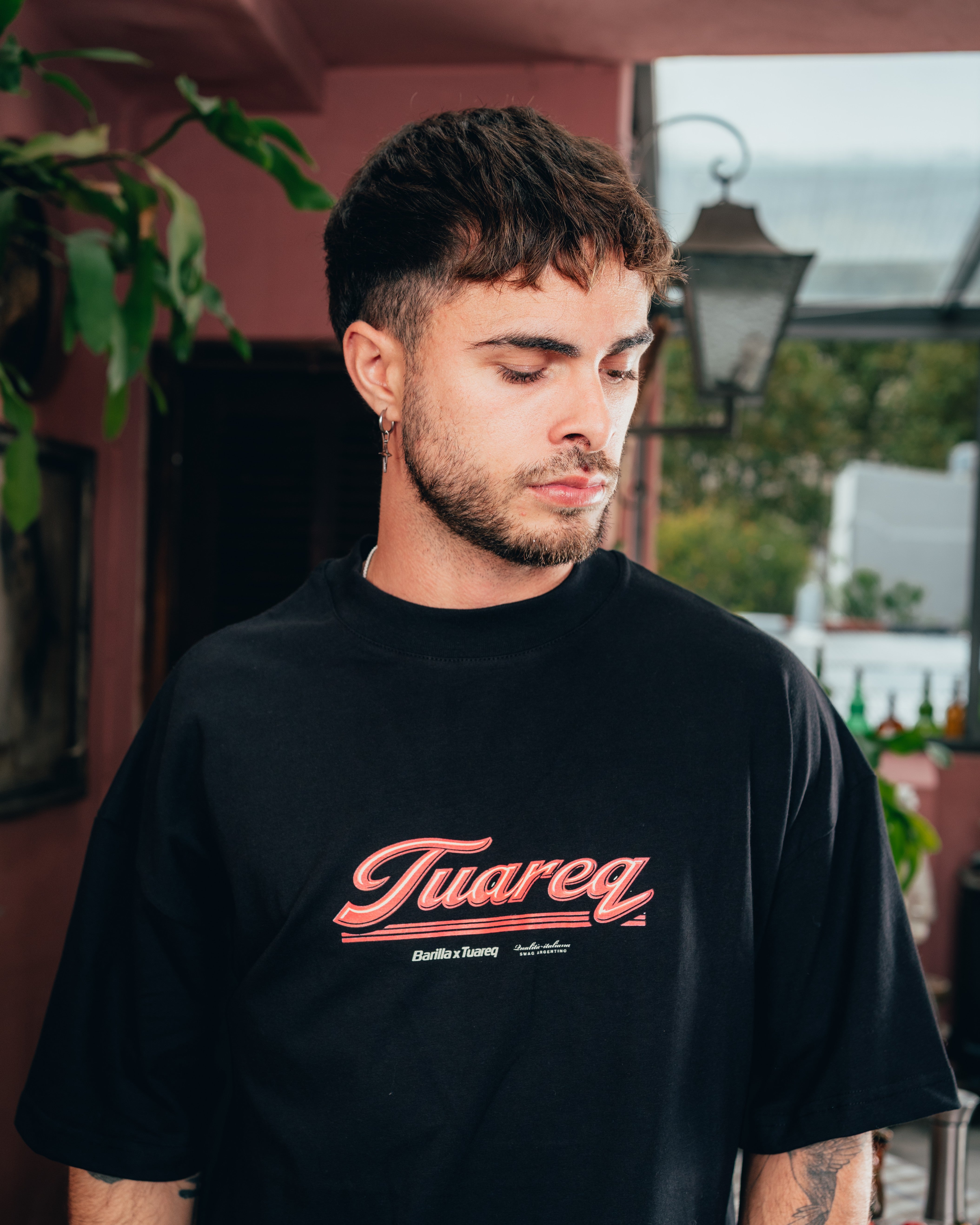 REMERA OVERSIZED [ BARILLA ] VINTAGE BLACK