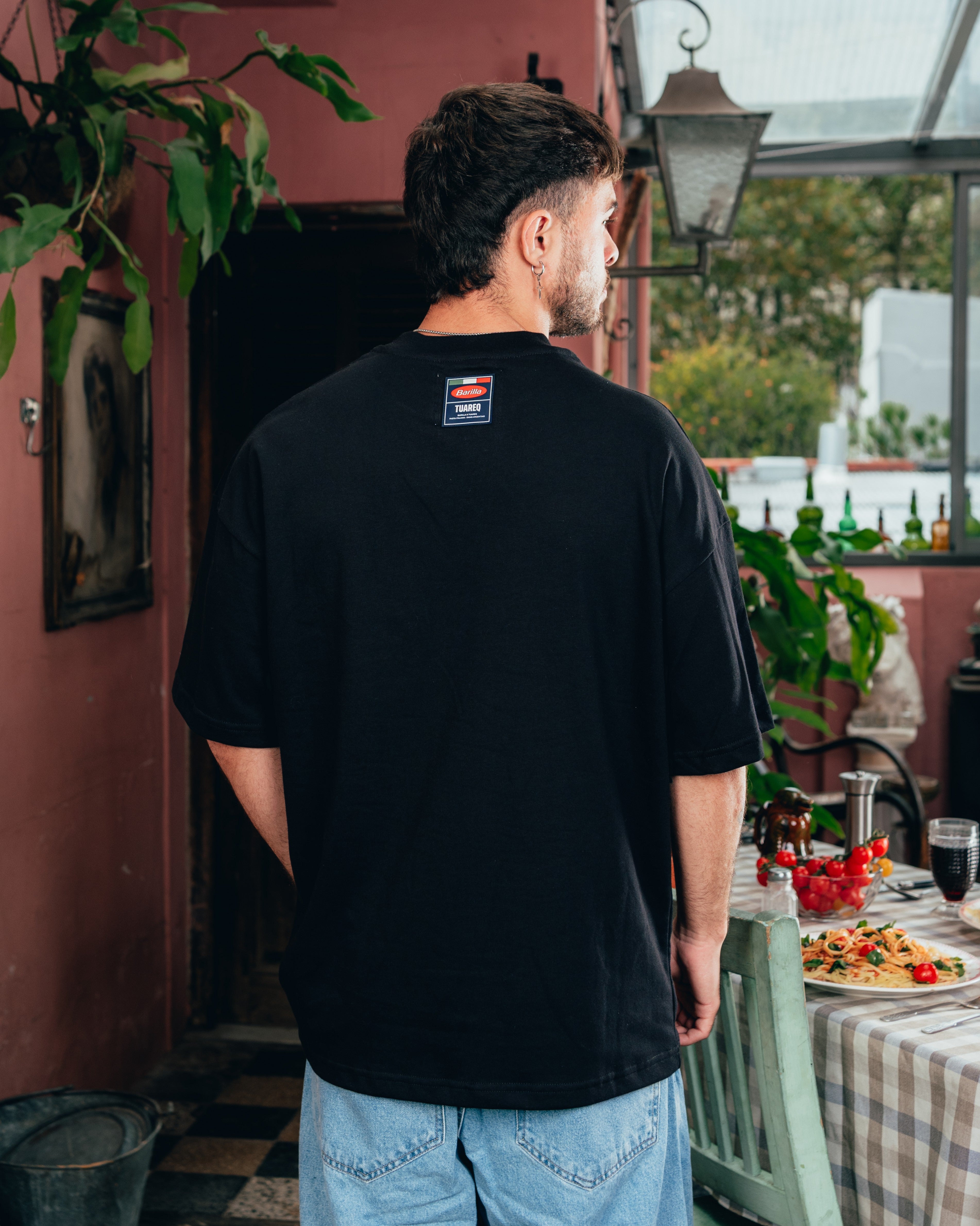 REMERA OVERSIZED [ BARILLA ] VINTAGE BLACK