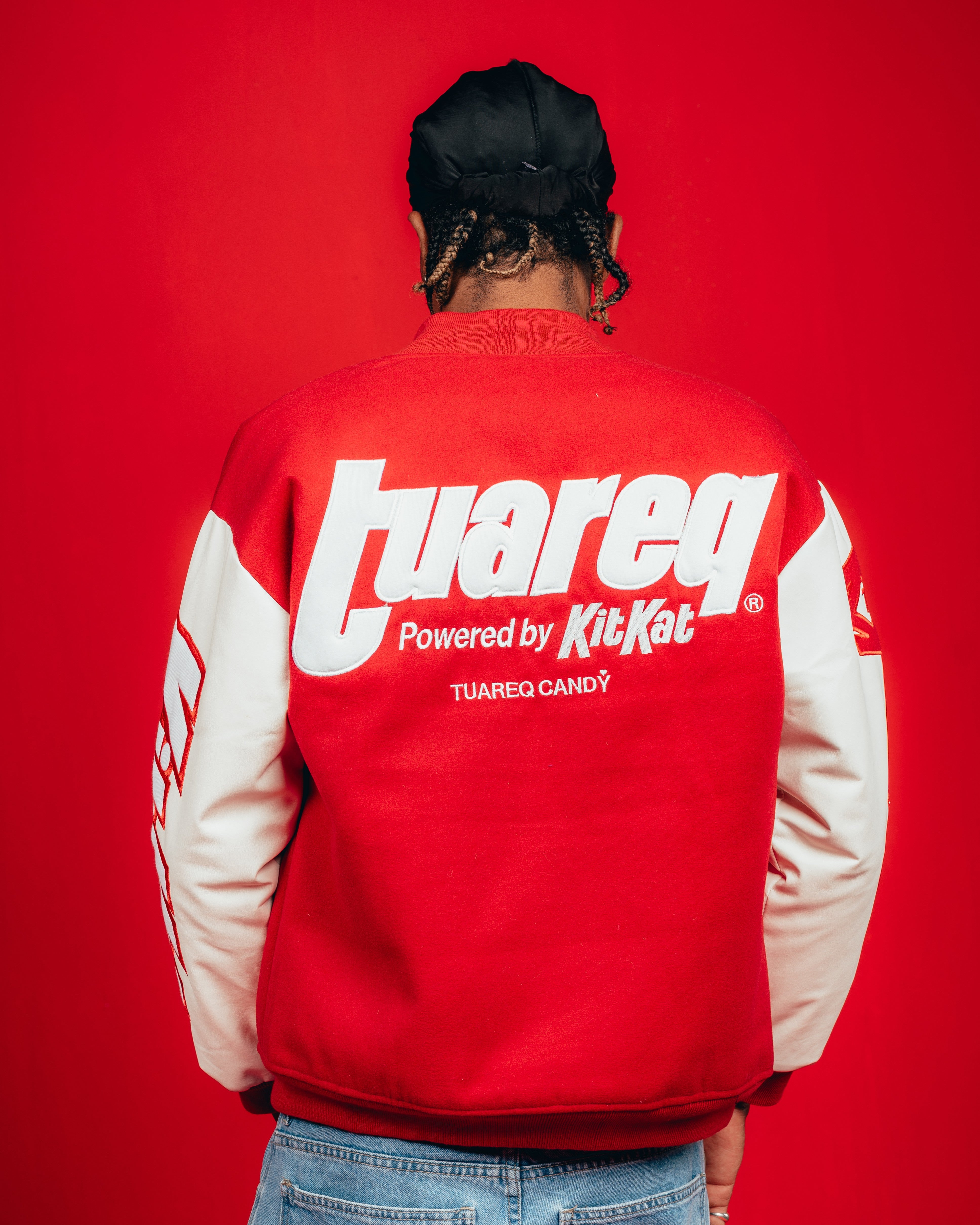 CAMPERA VARSITY CANDY [ KIT KAT ] RED