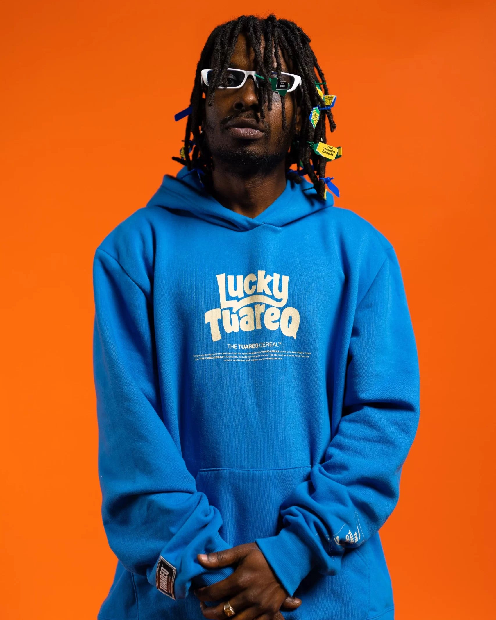OVERSIZED HOODIE [ LUCKY CHARMS CEREALS BLUE ]
