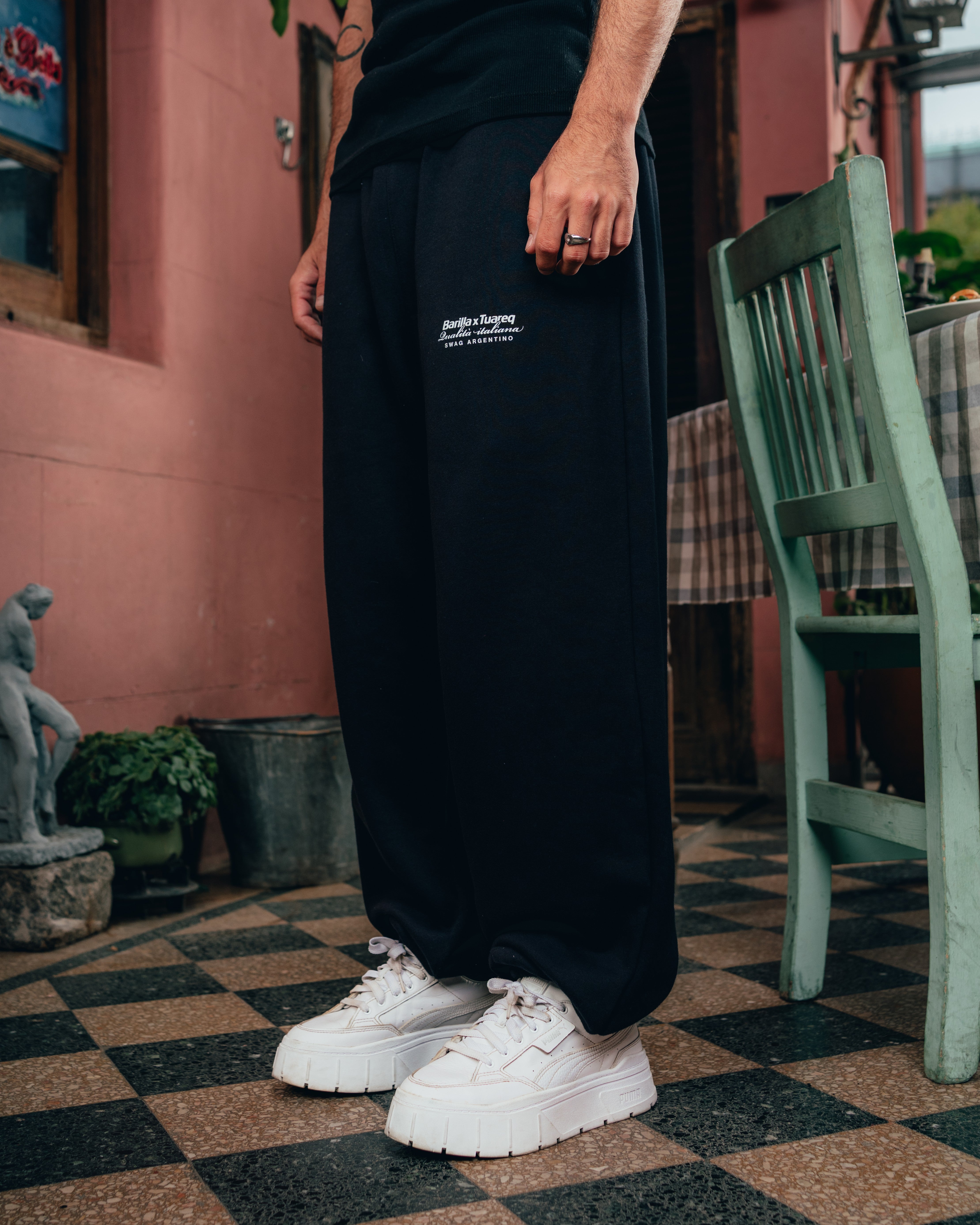 JOGGER FRIZADO [ BARILLA ] BLACK