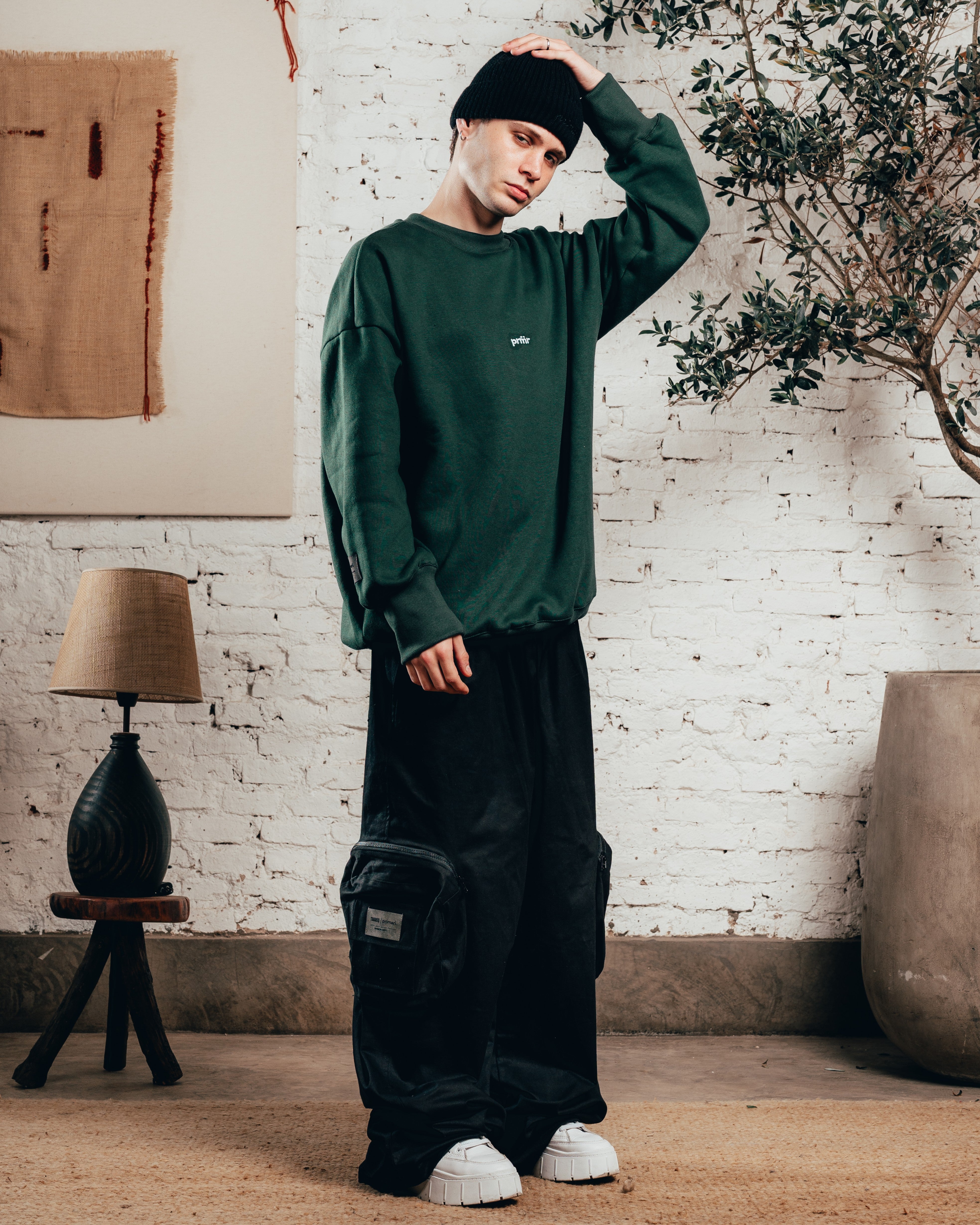 CREWNECK OVERSIZED [ PRIMARI ] IRISH GREEN