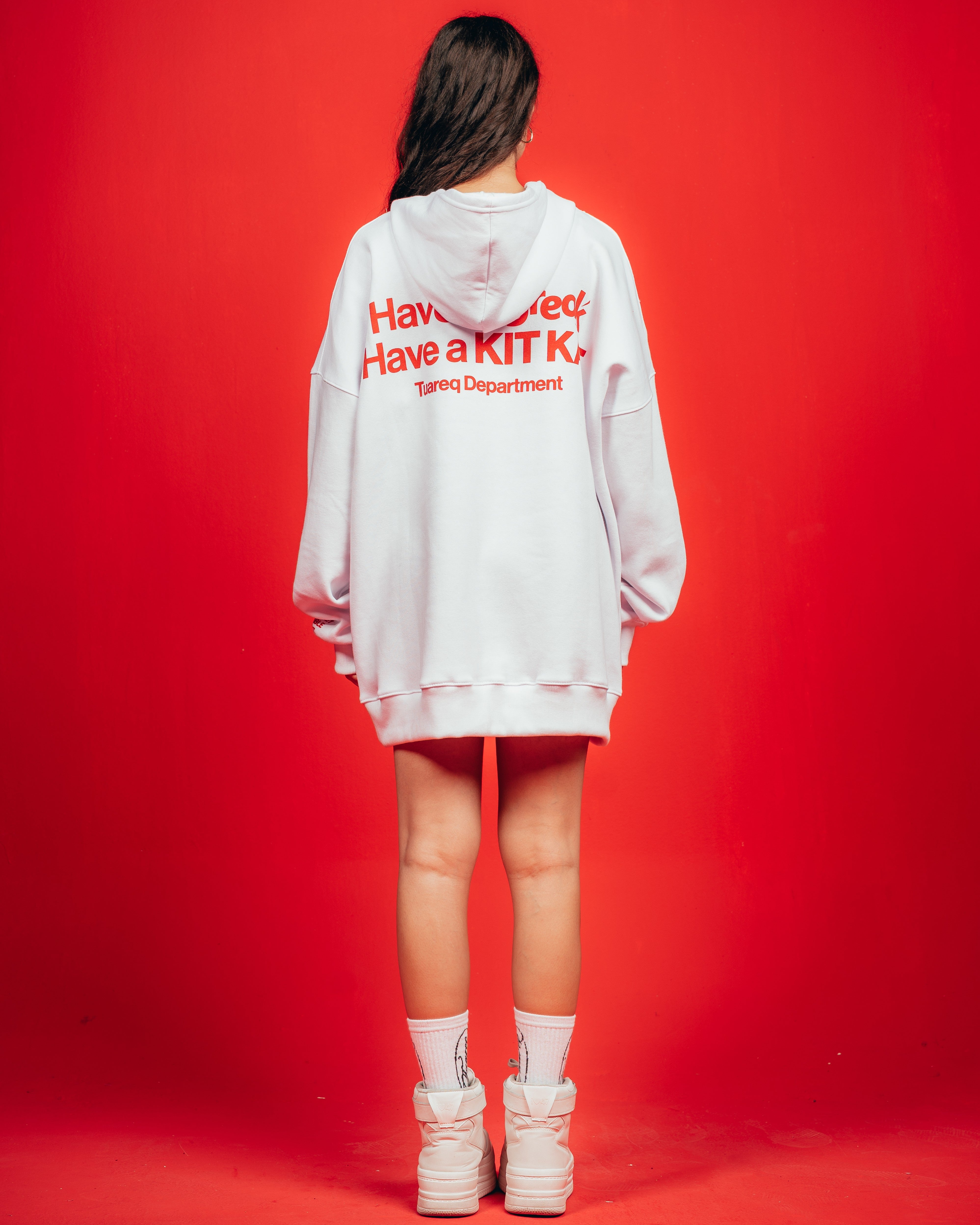 HOODIE PESADO CANDY [ KIT KAT ] WHITE