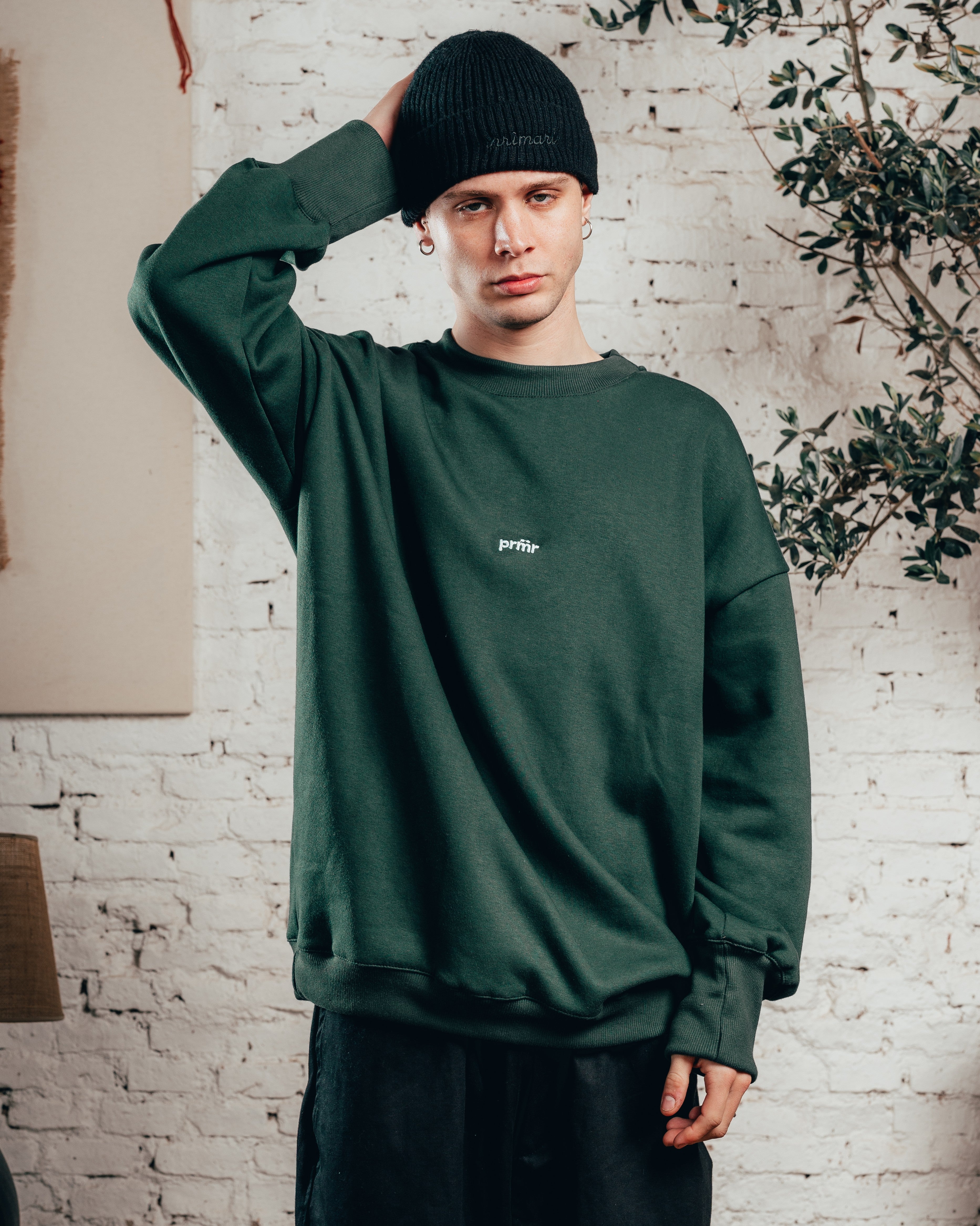 CREWNECK OVERSIZED [ PRIMARI ] IRISH GREEN