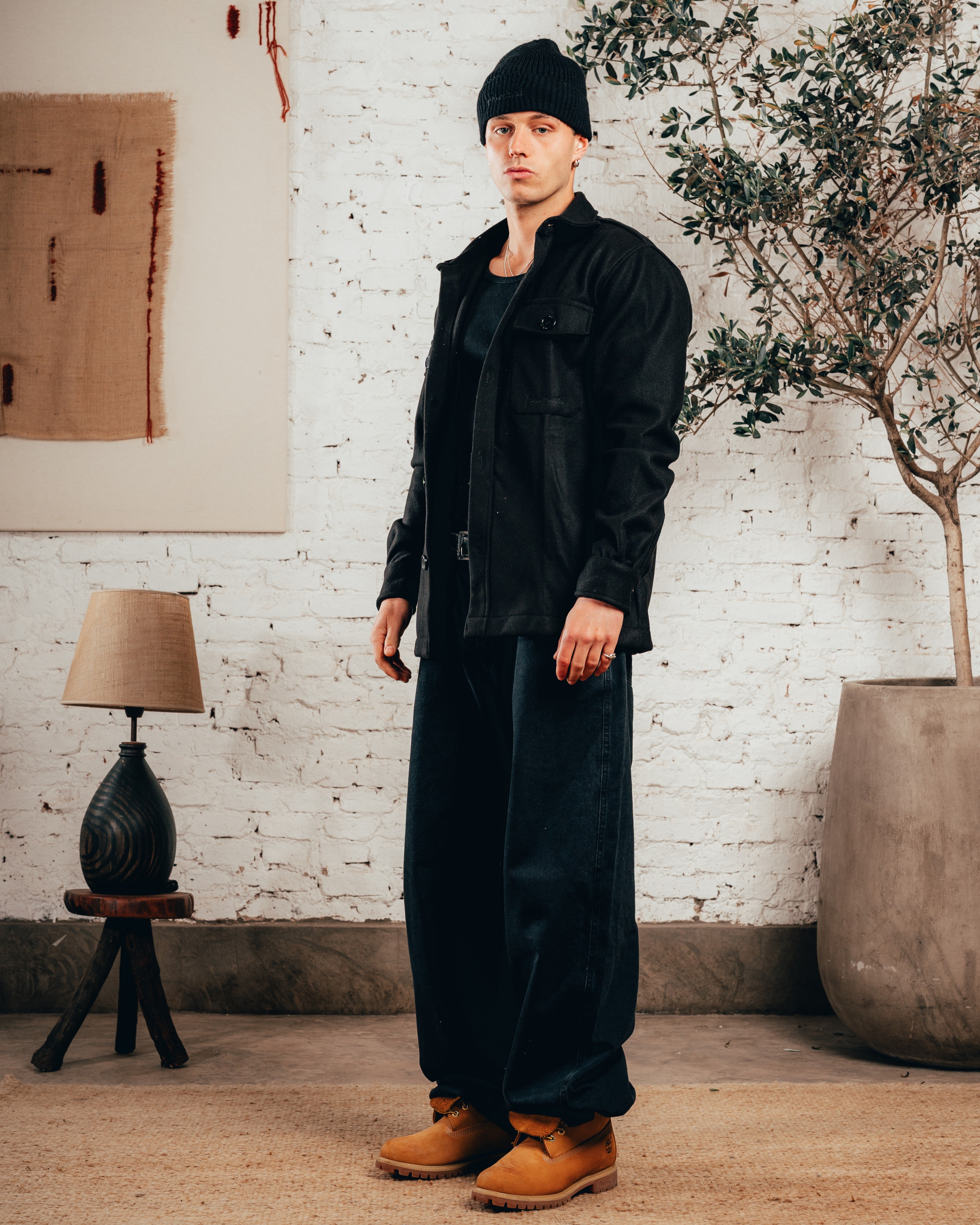 CAMISACO DE PAÑO [ PRIMARI ] ELEGANT BLACK