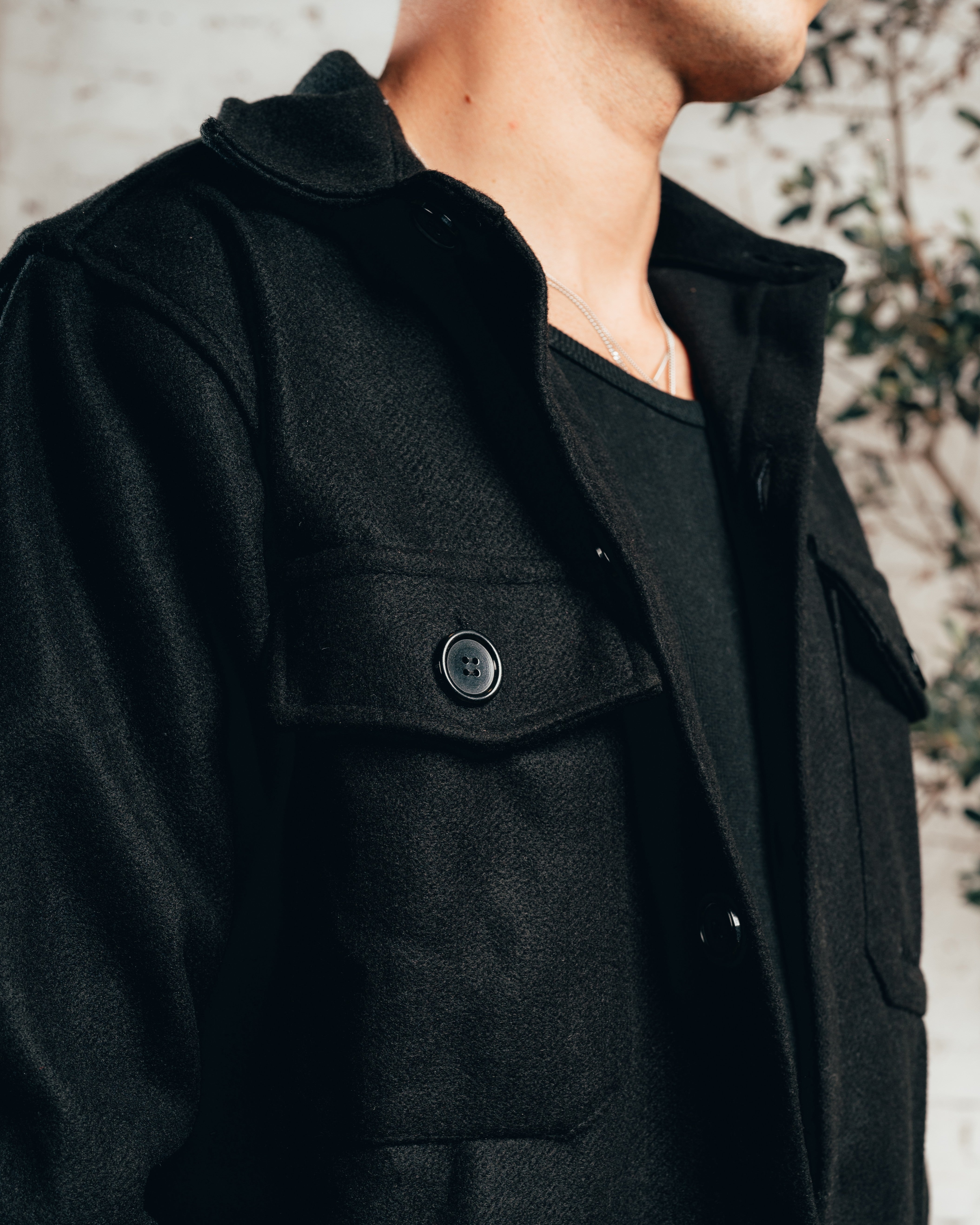CAMISACO DE PAÑO [ PRIMARI ] ELEGANT BLACK