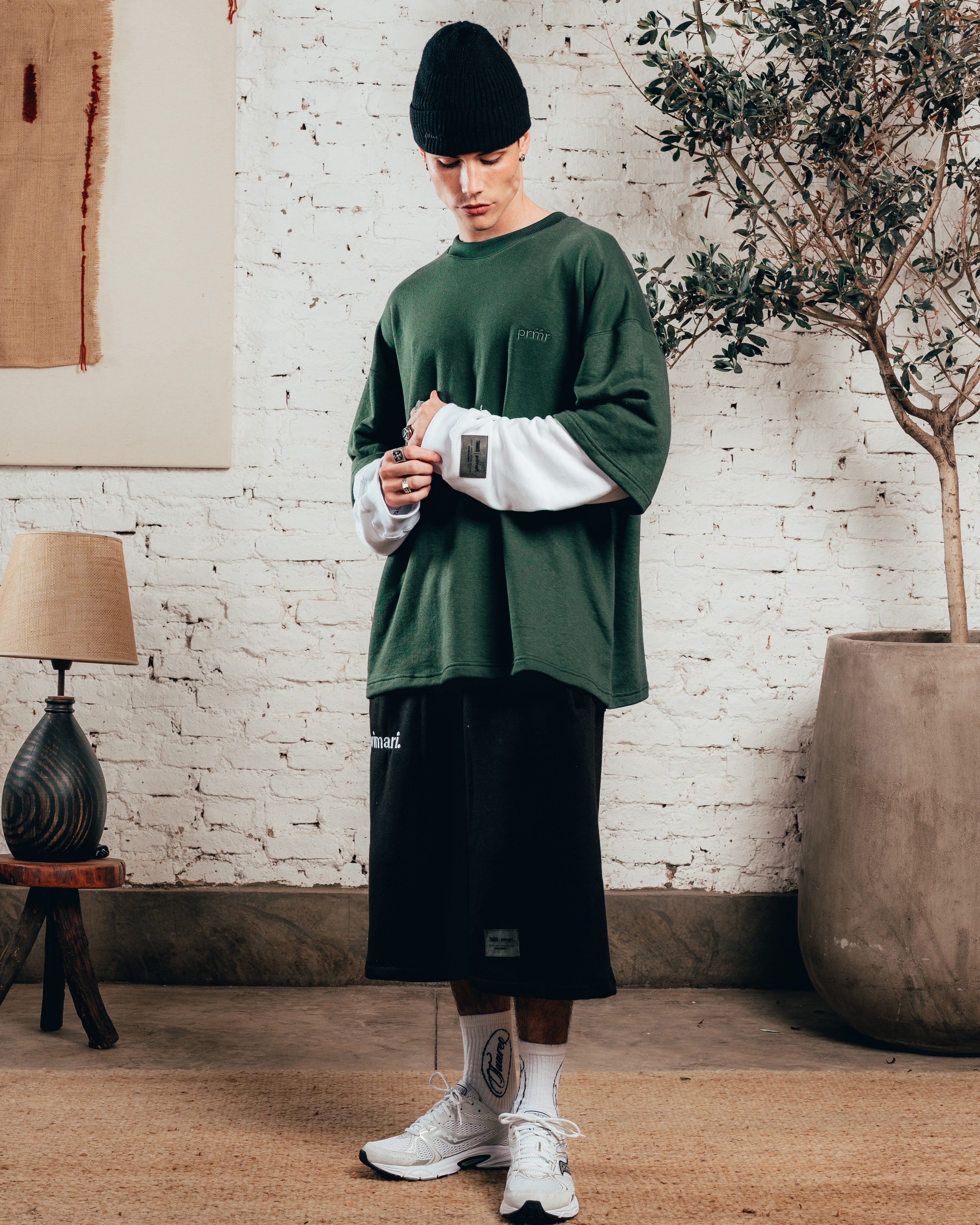 CREWNECK DOBLE MANGA [ PRIMARI ] IRISH GREEN