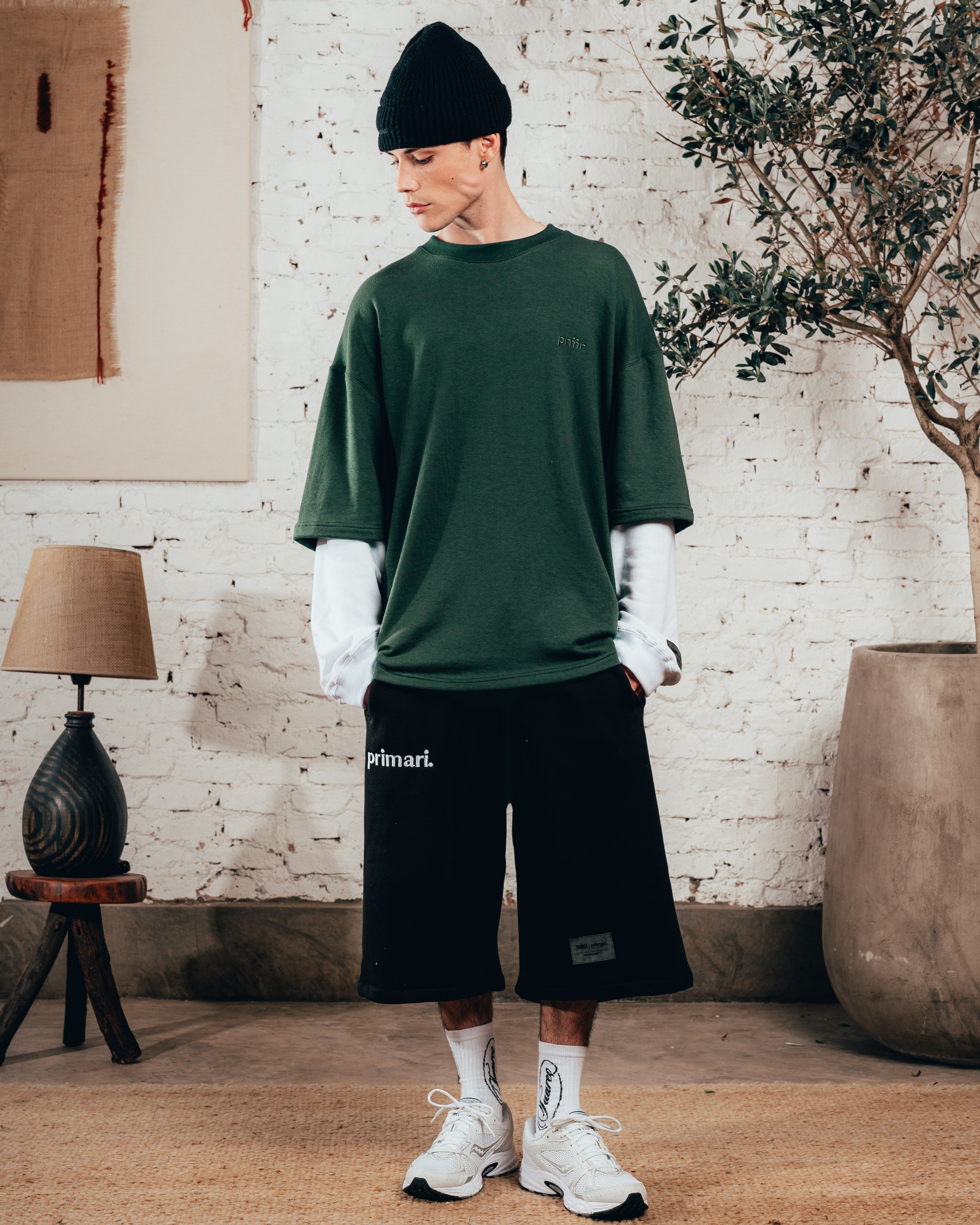 CREWNECK DOBLE MANGA [ PRIMARI ] IRISH GREEN