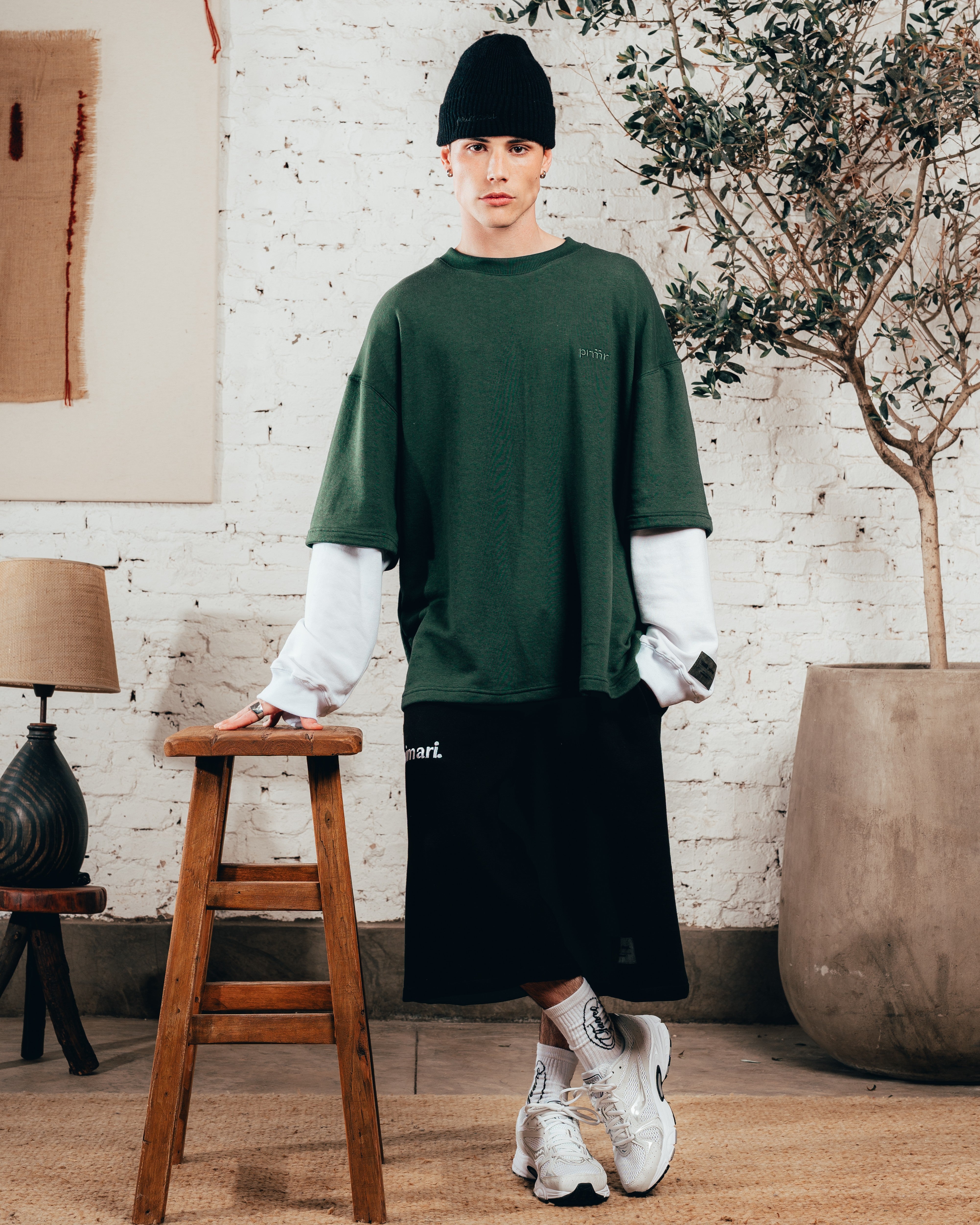 CREWNECK DOBLE MANGA [ PRIMARI ] IRISH GREEN
