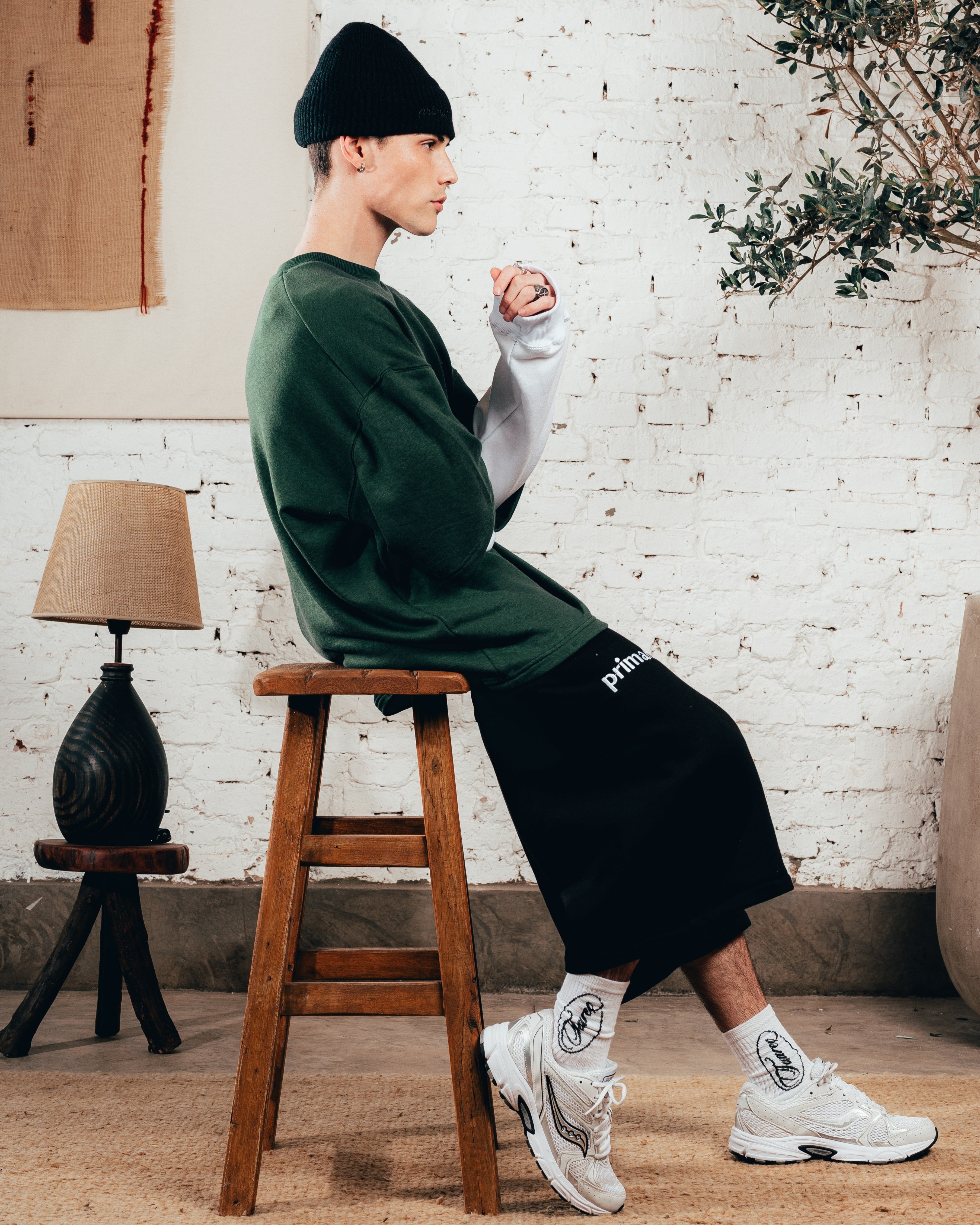 CREWNECK DOBLE MANGA [ PRIMARI ] IRISH GREEN