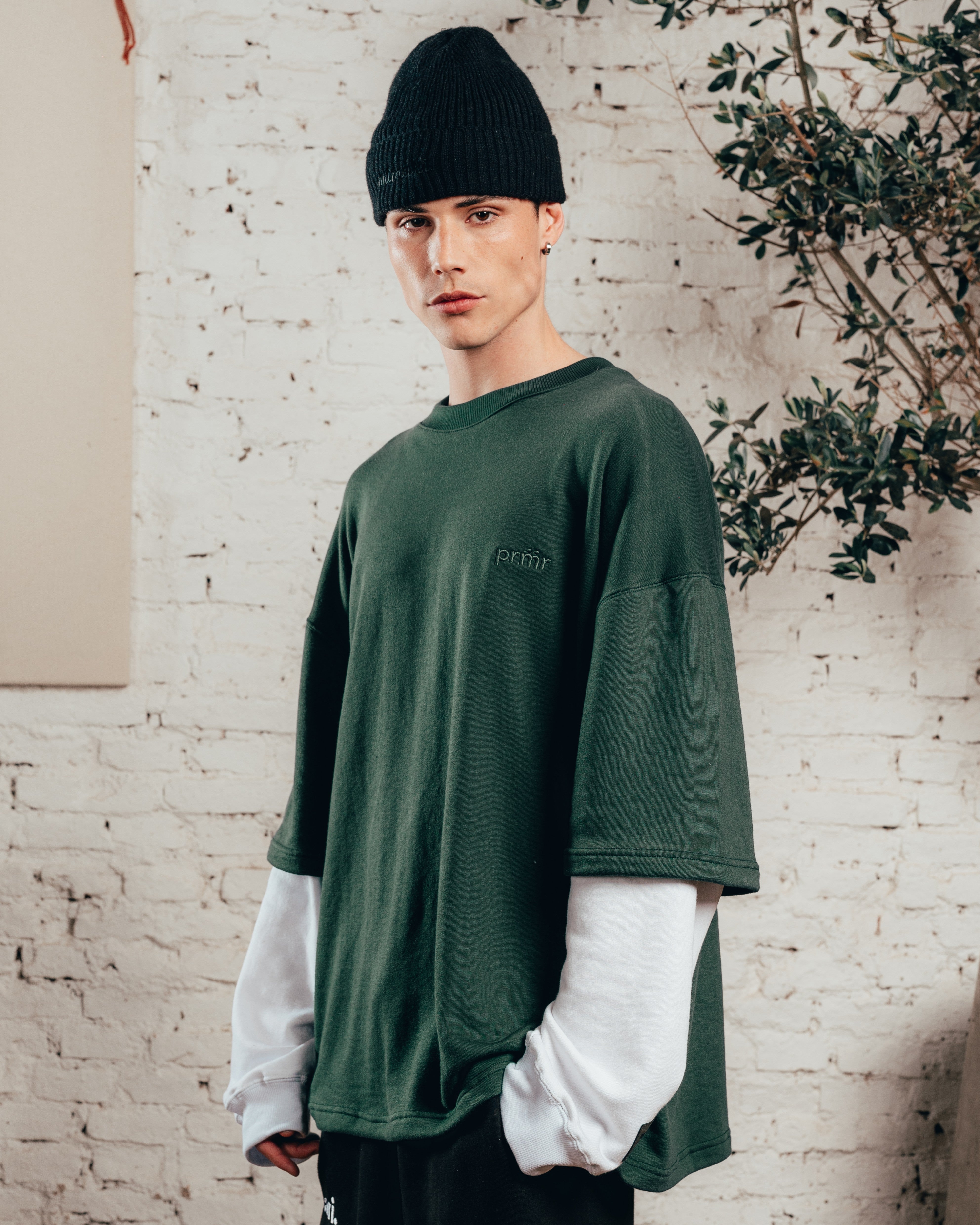 CREWNECK DOBLE MANGA [ PRIMARI ] IRISH GREEN