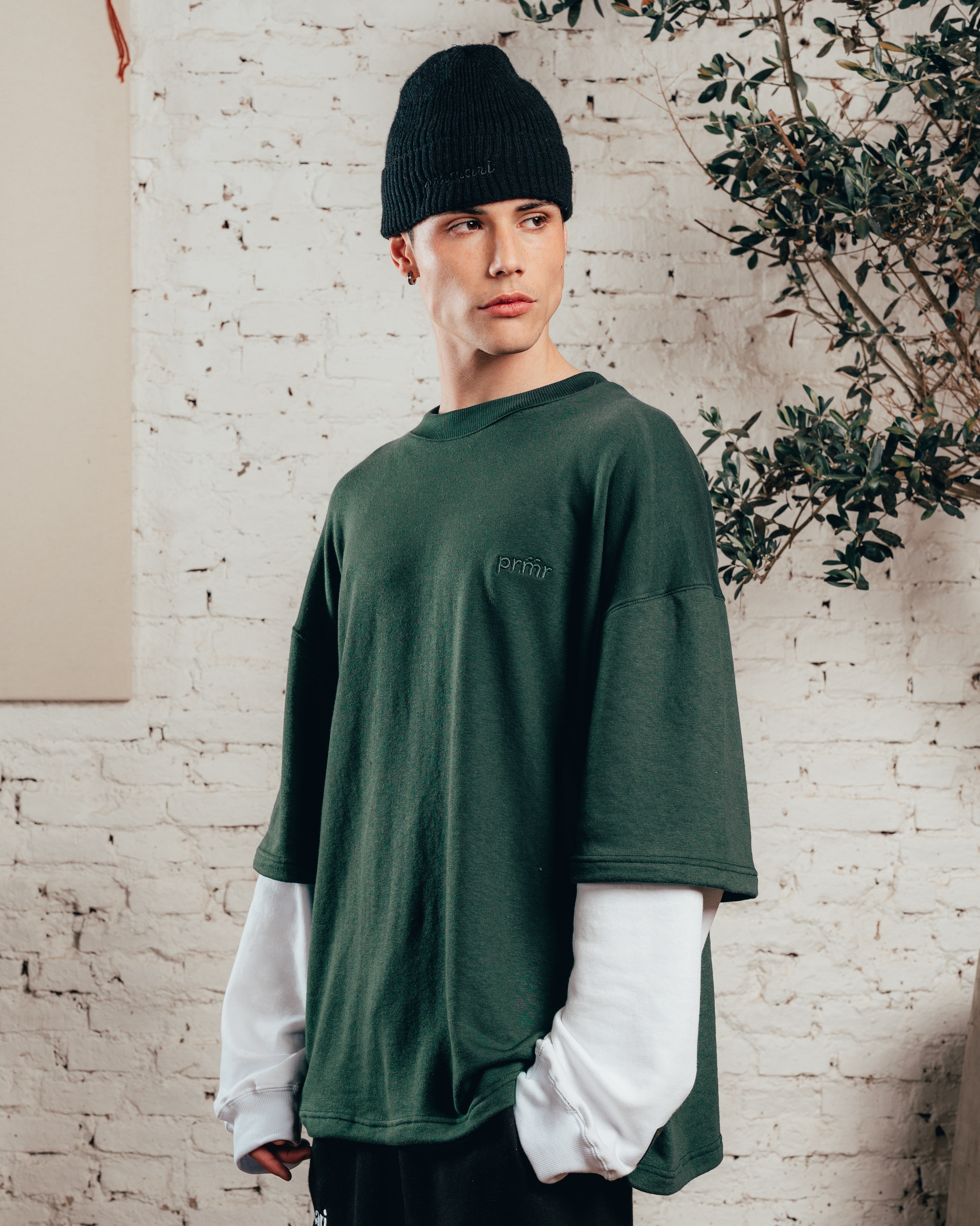 CREWNECK DOBLE MANGA [ PRIMARI ] IRISH GREEN