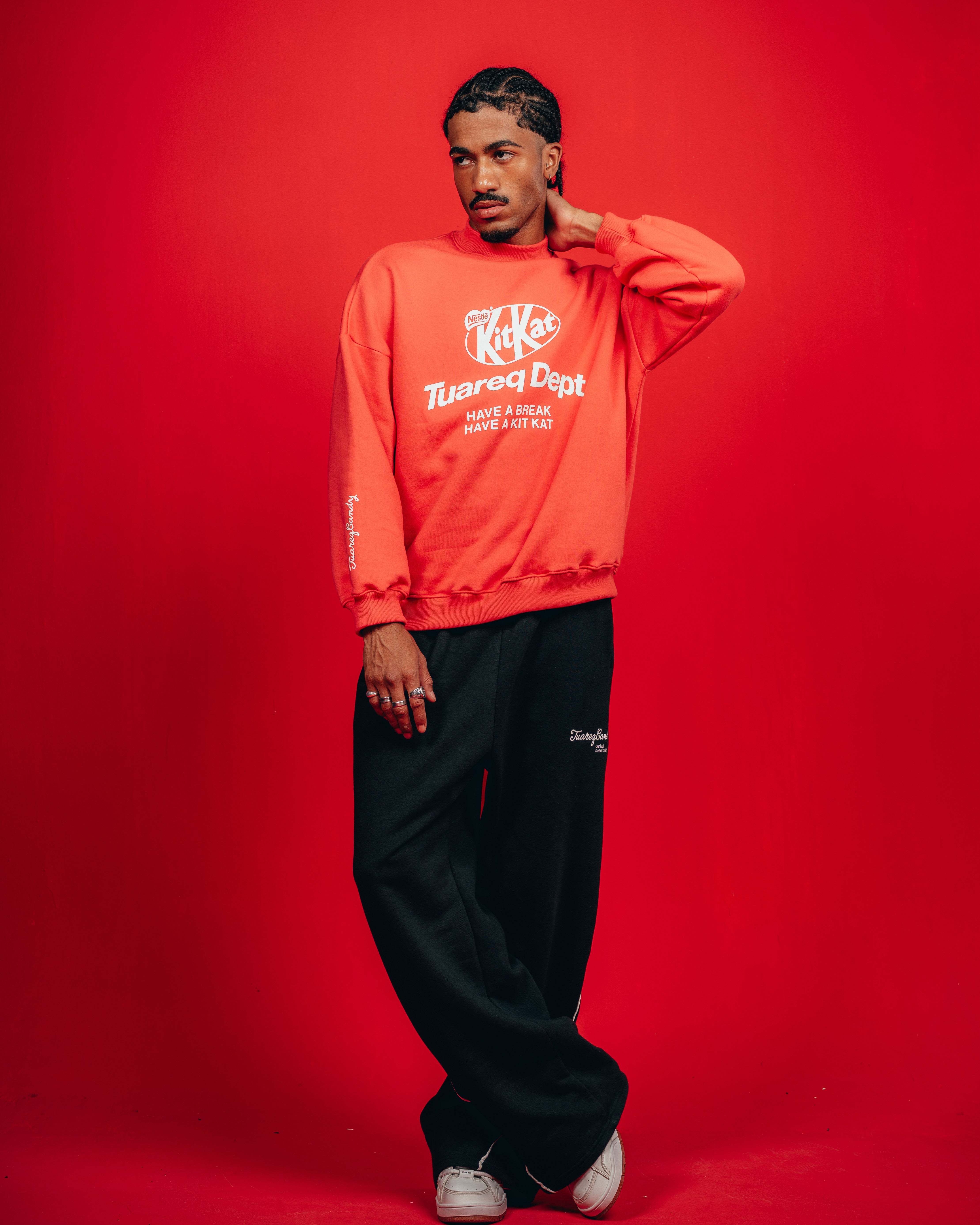 CREWNECK CANDY [ KIT KAT ] RED