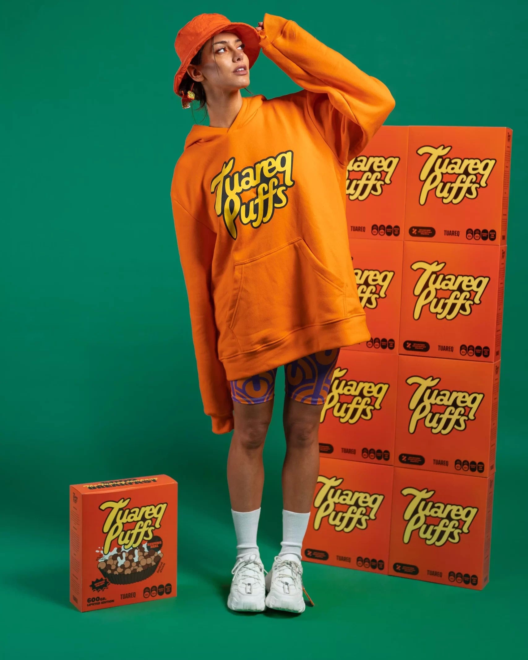OVERSIZED HOODIE [ PUFFS REESES CEREALS ] 2.0