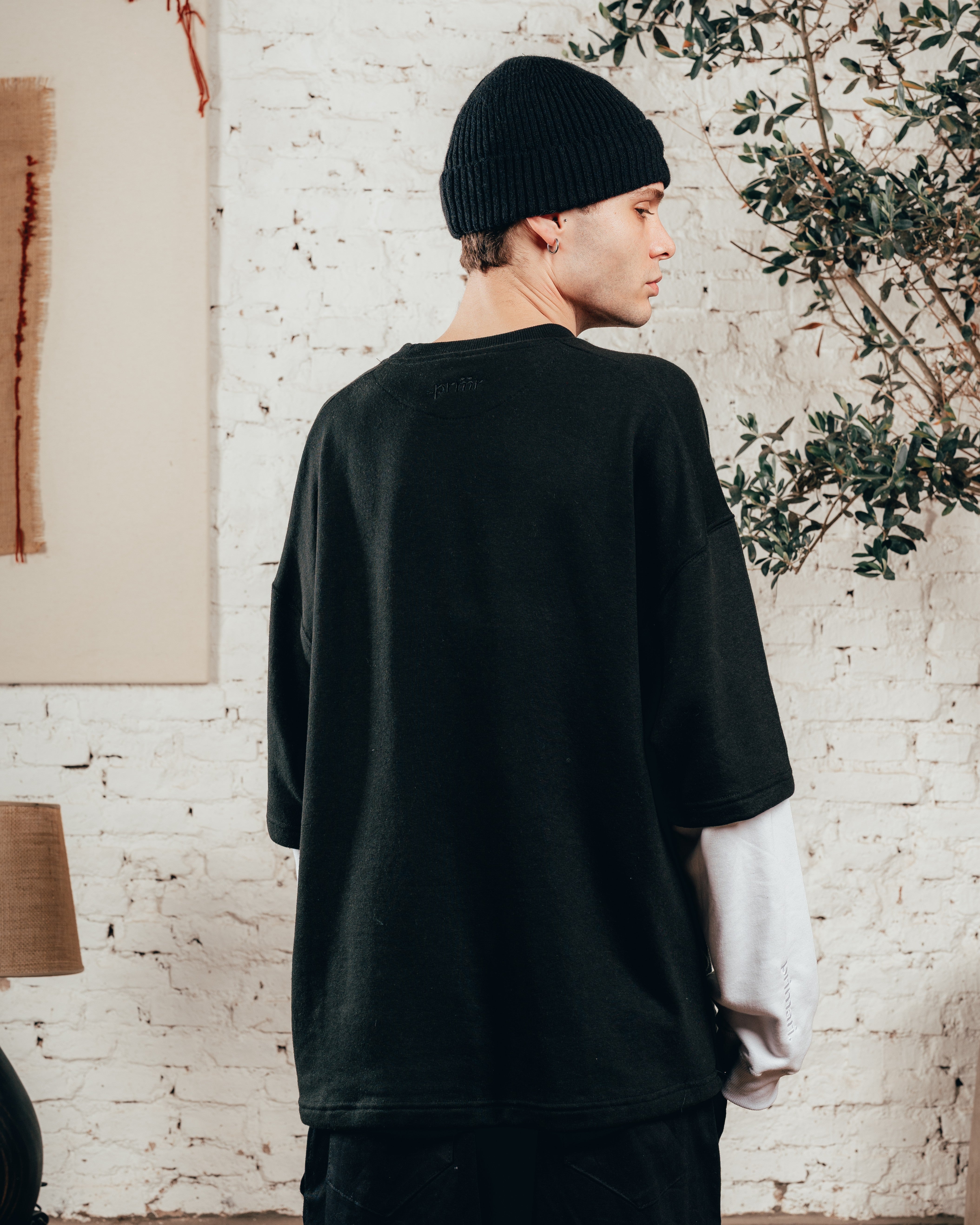 CREWNECK DOBLE MANGA   [ PRIMARI ] BLACK